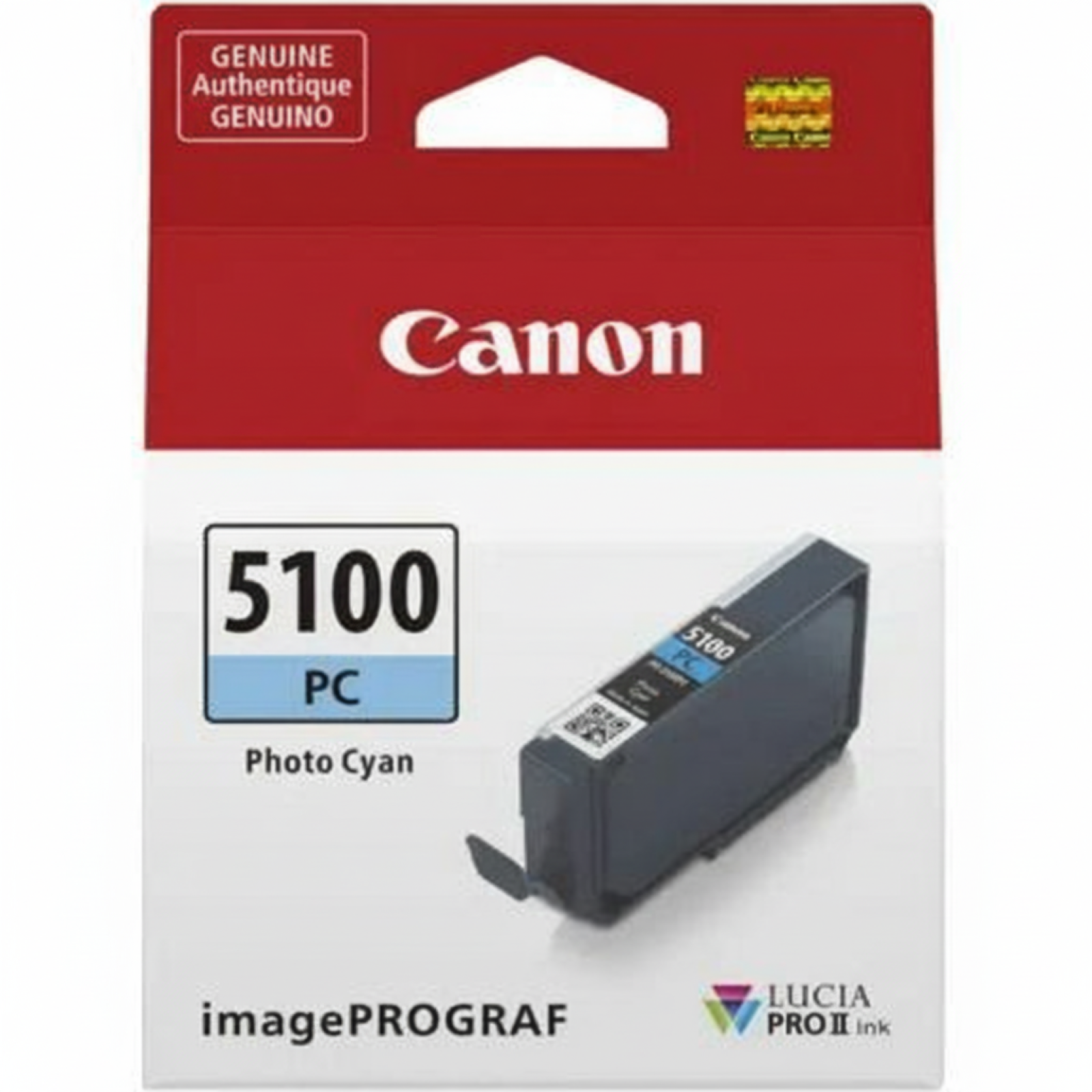 Original OEM Ink Cartridge Canon PFI-5100 PC (6956C001) (Cyan Photo)