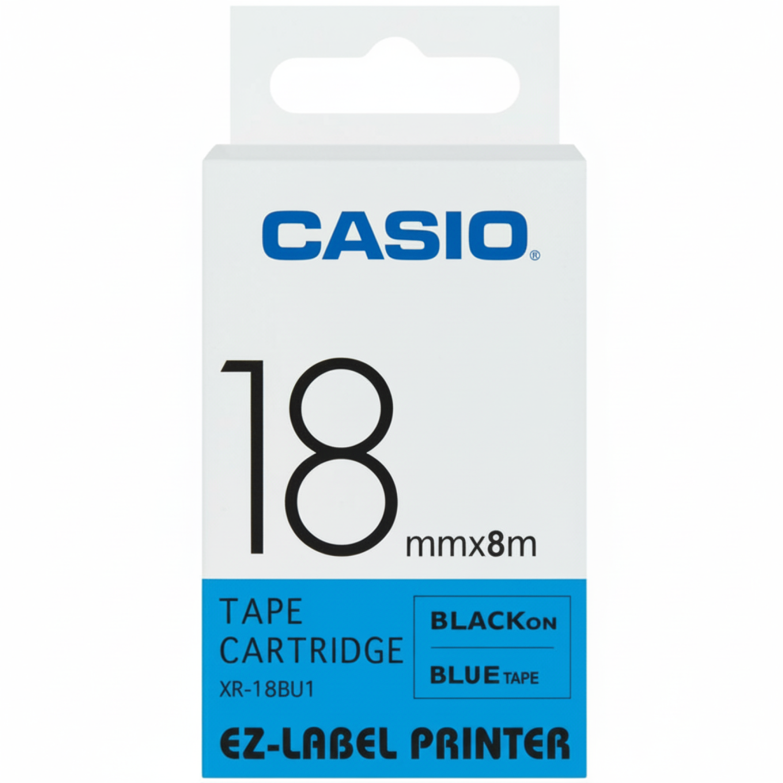 Original OEM Ink Ribbon Casio XR-18BU1 (XR18BU1) (Blue) (18 mm, 8 m)