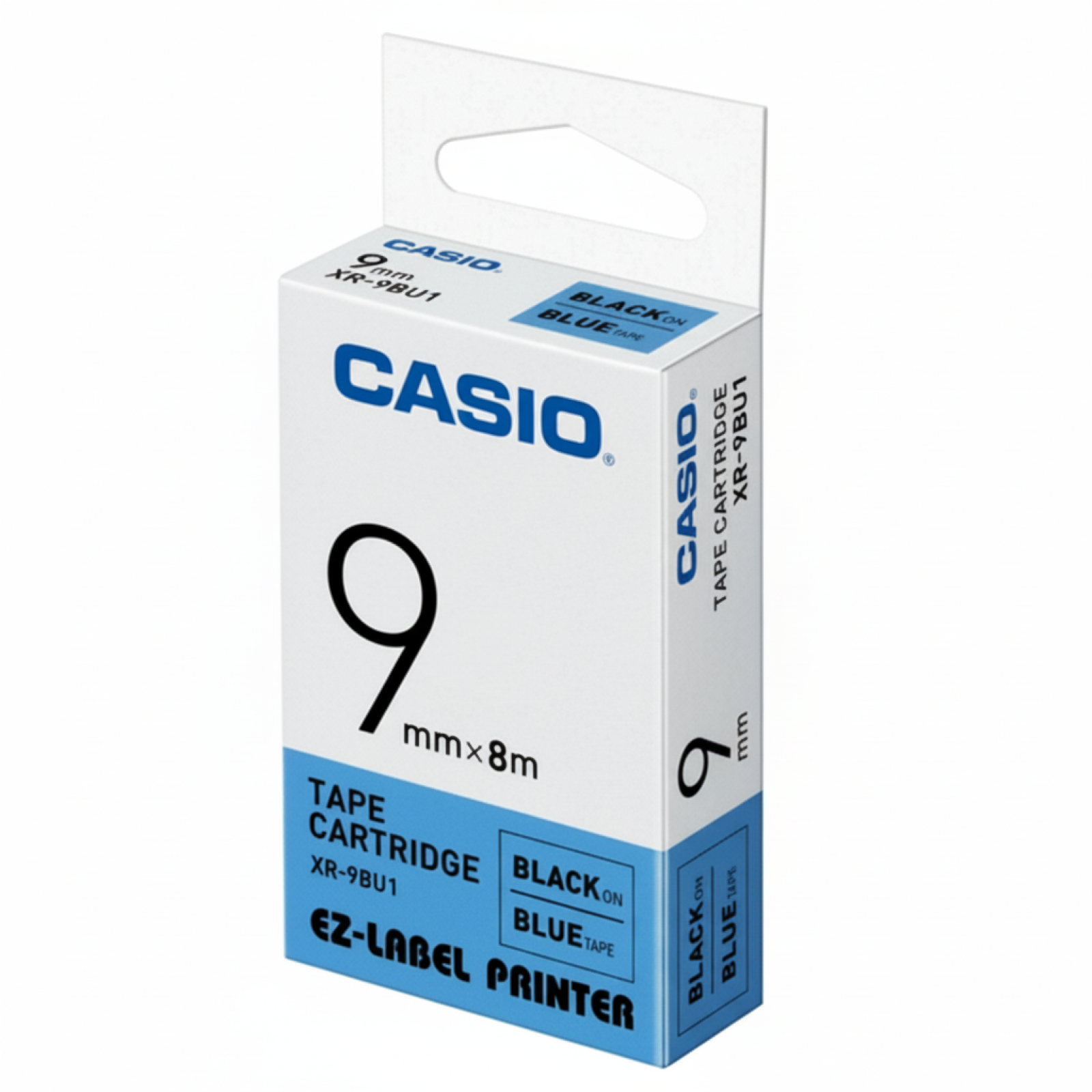 Original OEM Ink Ribbon Casio XR-9BU1 (XR9BU1) (Blue) (9 mm, 8 m)