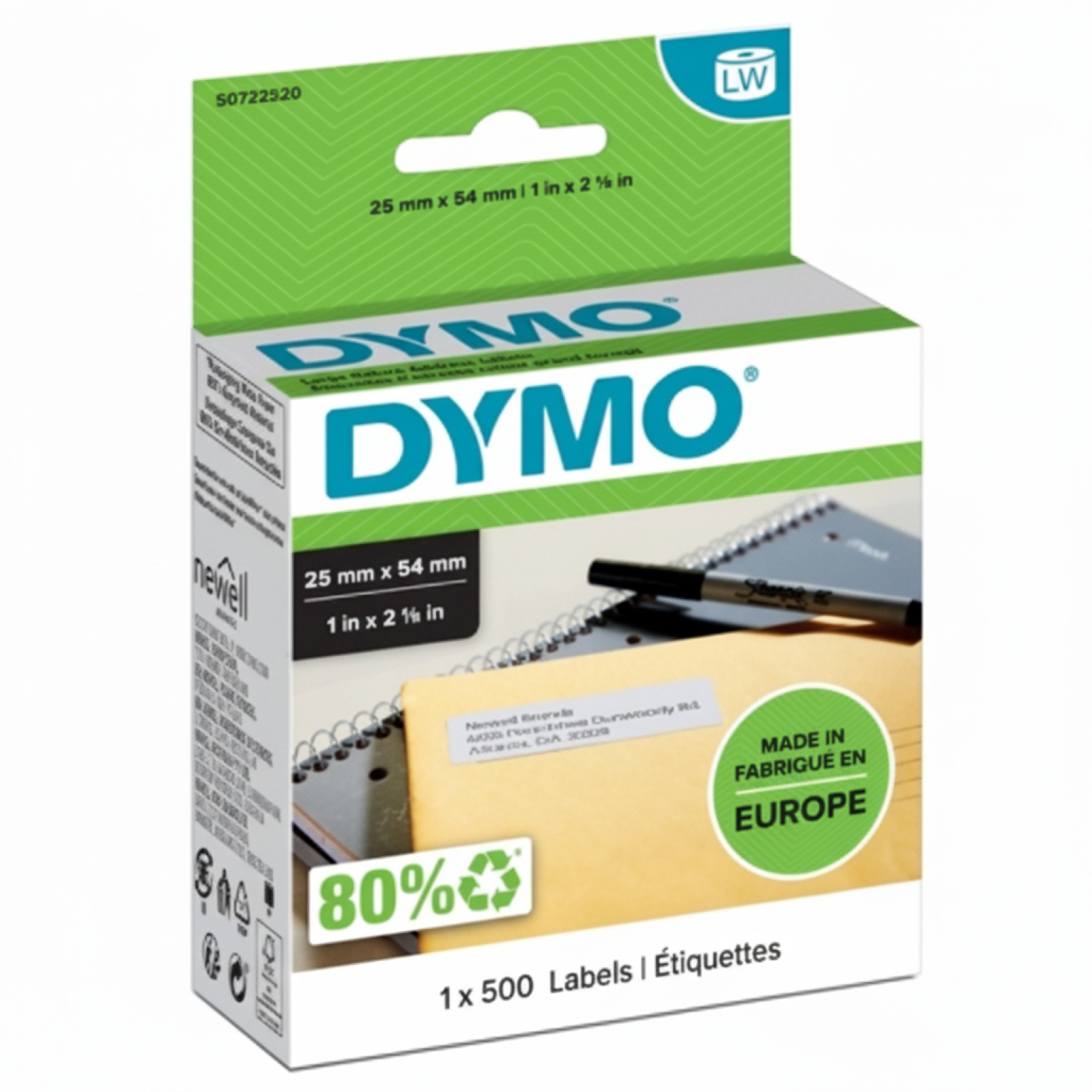 Original OEM Label DYMO LW-11352 (LW11352) (White)