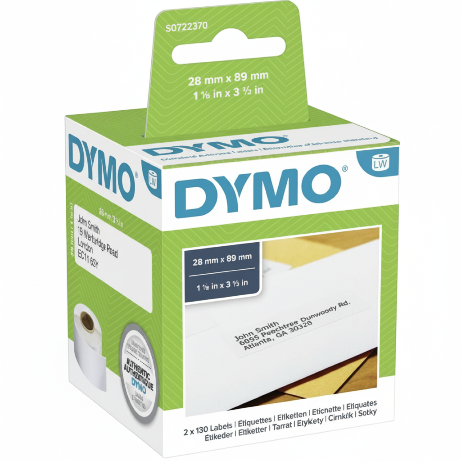 Original OEM Label DYMO LW-99010 (LWVP1299010) (White)