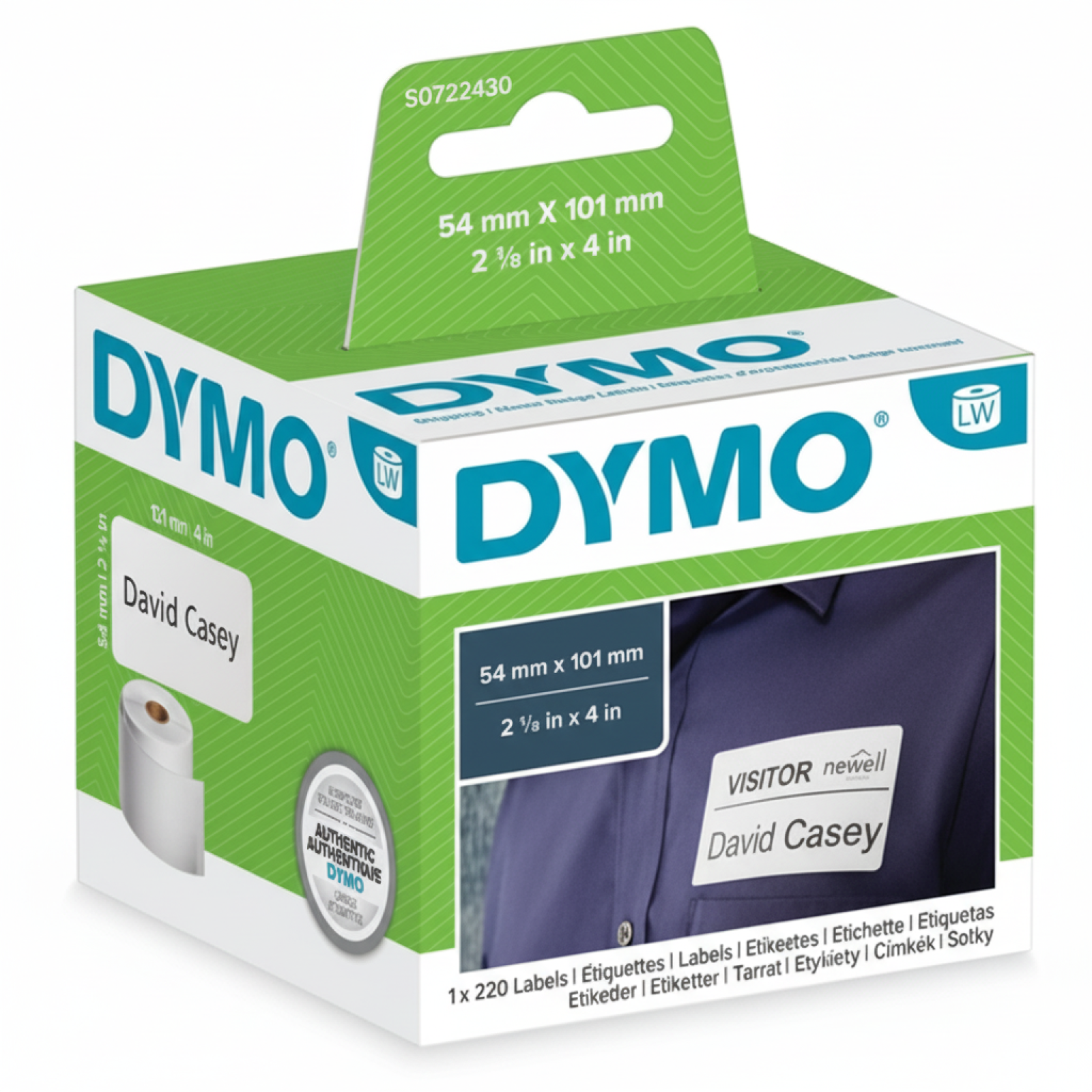 Original OEM Label DYMO LW-99014 (LWVP699014) (White)