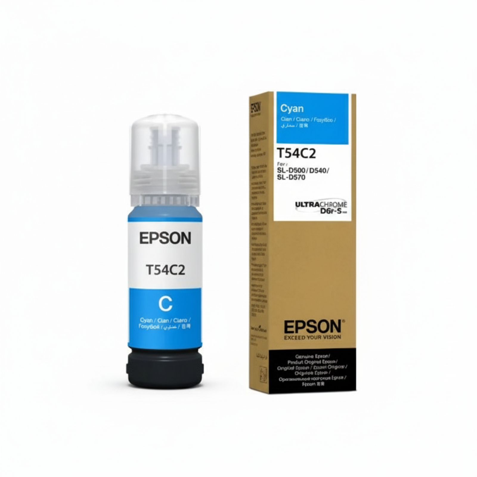 Original OEM Ink Cartridge Epson T54C2 (C13T54C220) (Cyan)