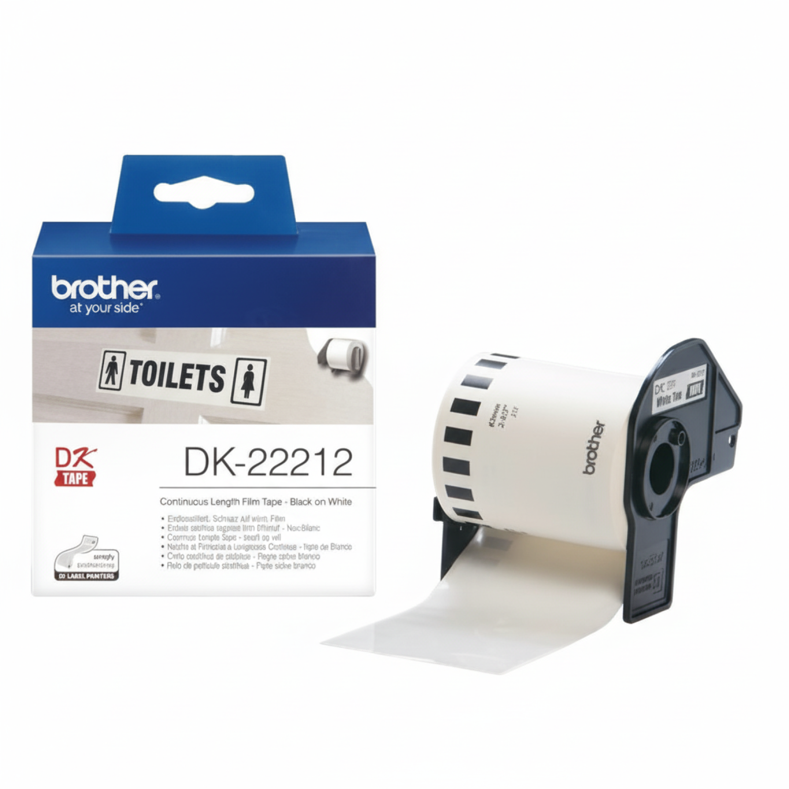 Original OEM Film Tape Brother DK-22212 (DK-22212) (White) (62 mm, 15,24 m)