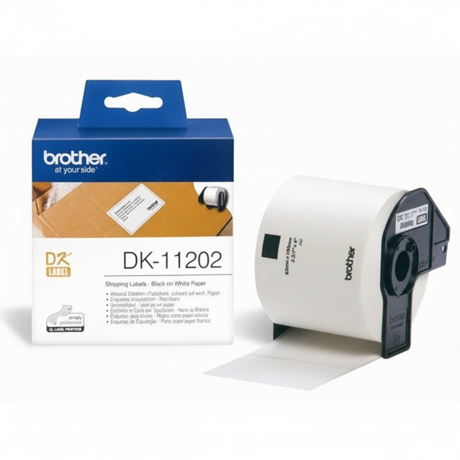 Original OEM Label Brother DK-11202 (DK-11202) (White) (White, Rectangular, 300 pcs)