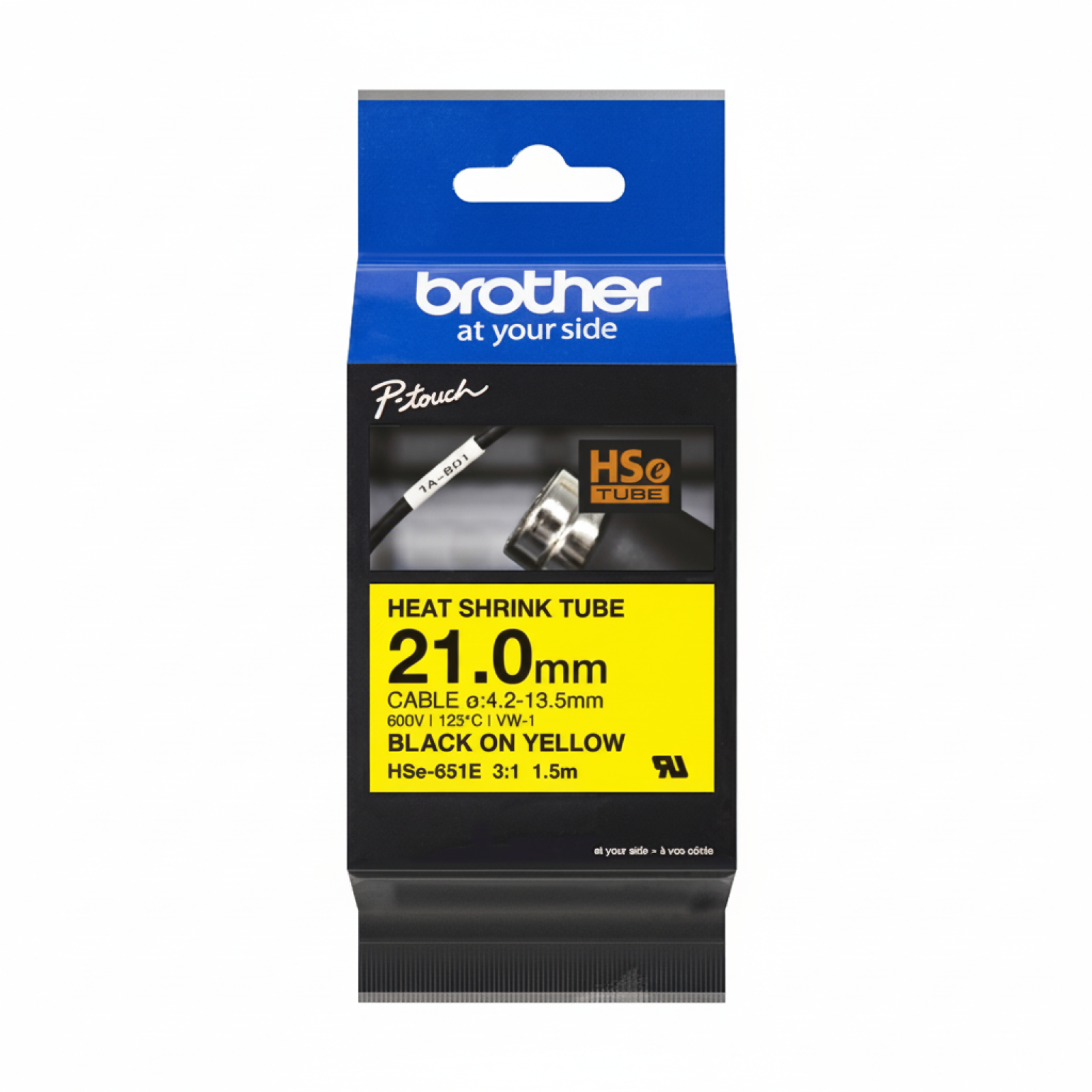 Original OEM Heat Shrink Tube Brother HSe-651E (HSe651E) (Yellow)