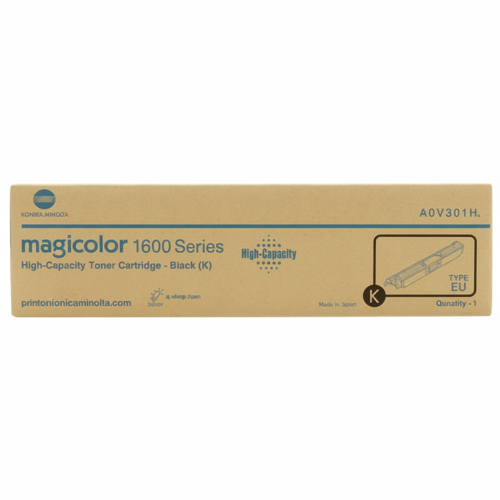 Original OEM Toner KM MC 1600W 1690MF (A0V301H) (Black)