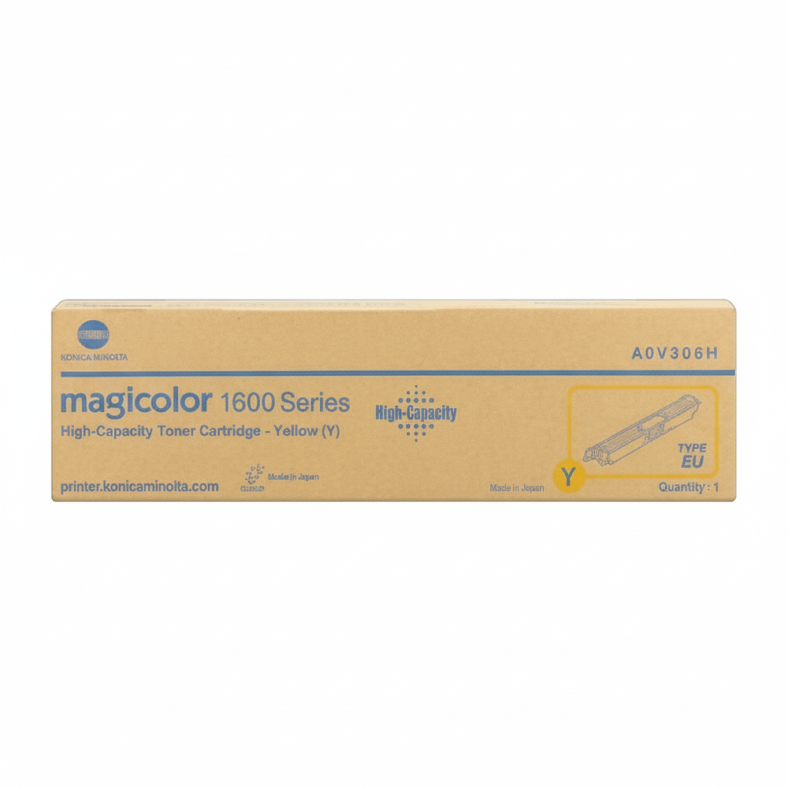 Original OEM Toner KM MC 1600W 1690MF (A0V306H) (Yellow)