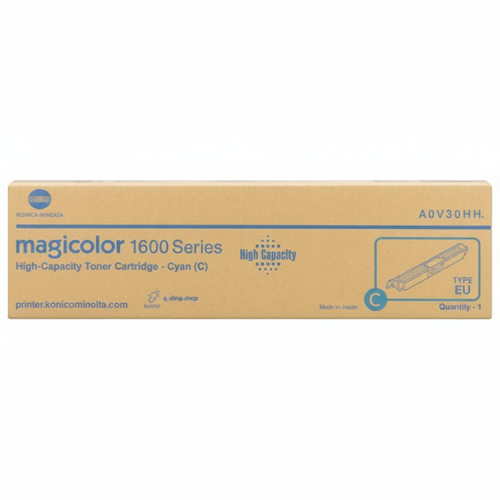 Original OEM Toner KM MC 1600W 1690MF (A0V30HH) (Cyan)