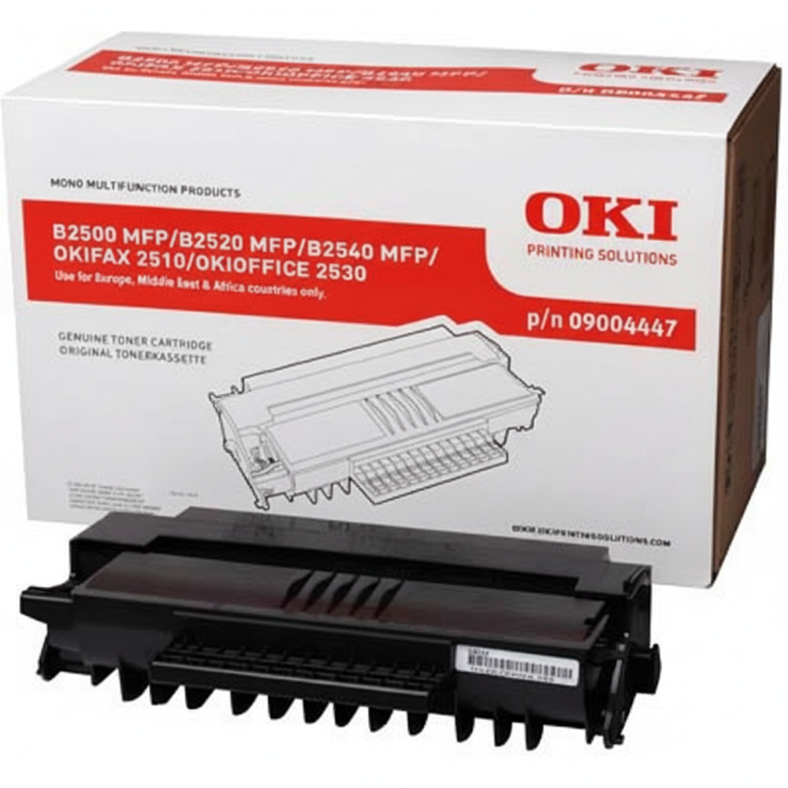 Original OEM Toner Oki B2500 4K (9004391) (Black)