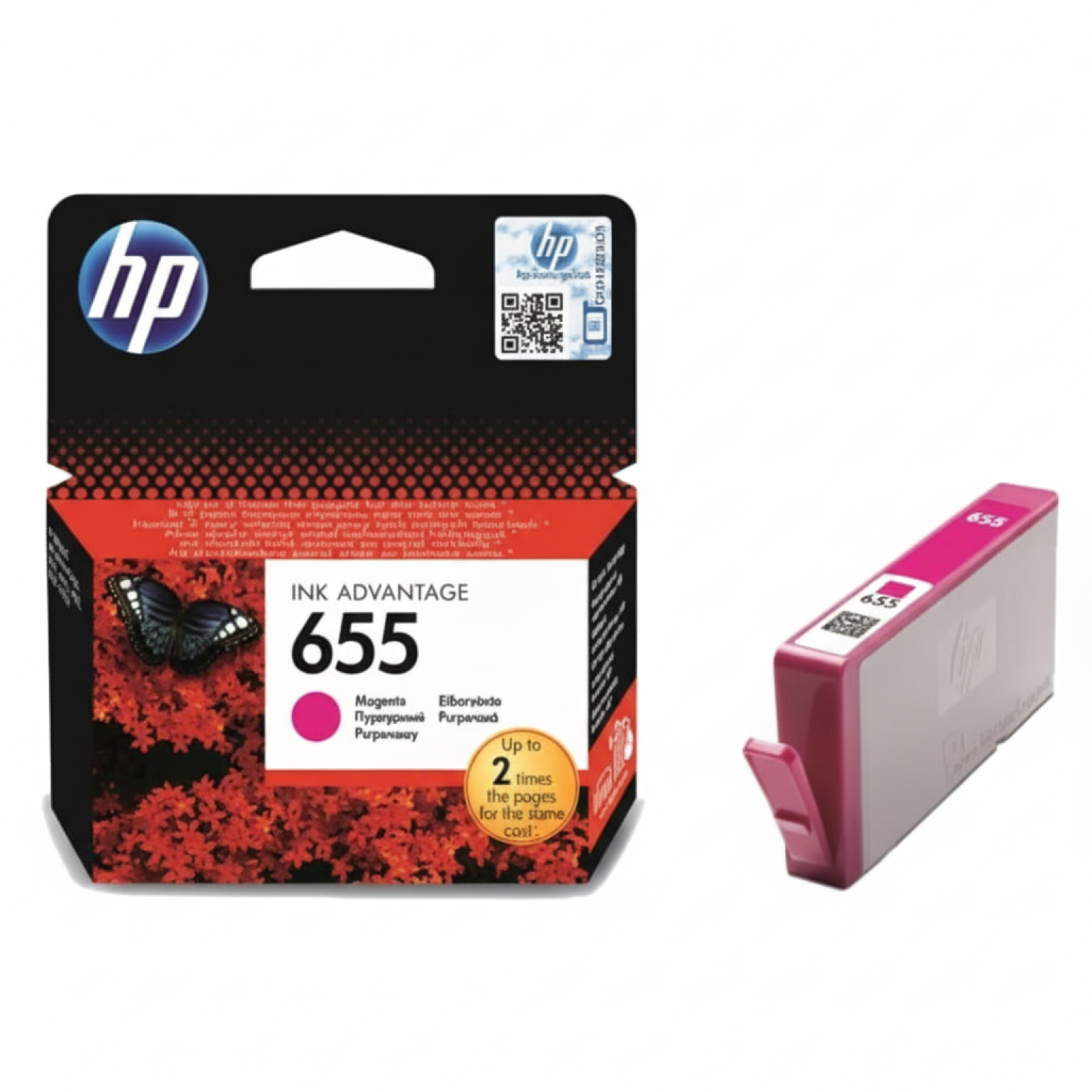 Original OEM Ink Cartridge HP 655 (CZ111AE) (Magenta)
