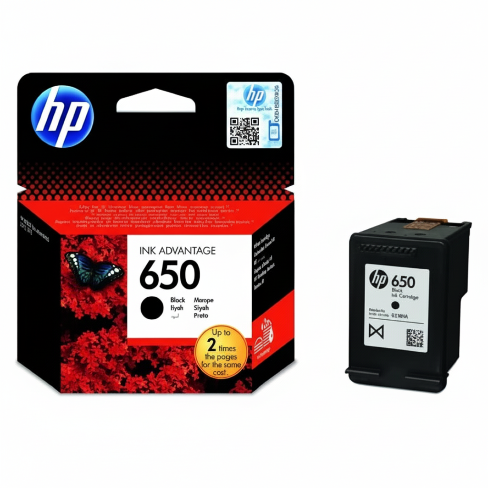 Original OEM Ink Cartridge HP 650 (CZ101AE) (Black)