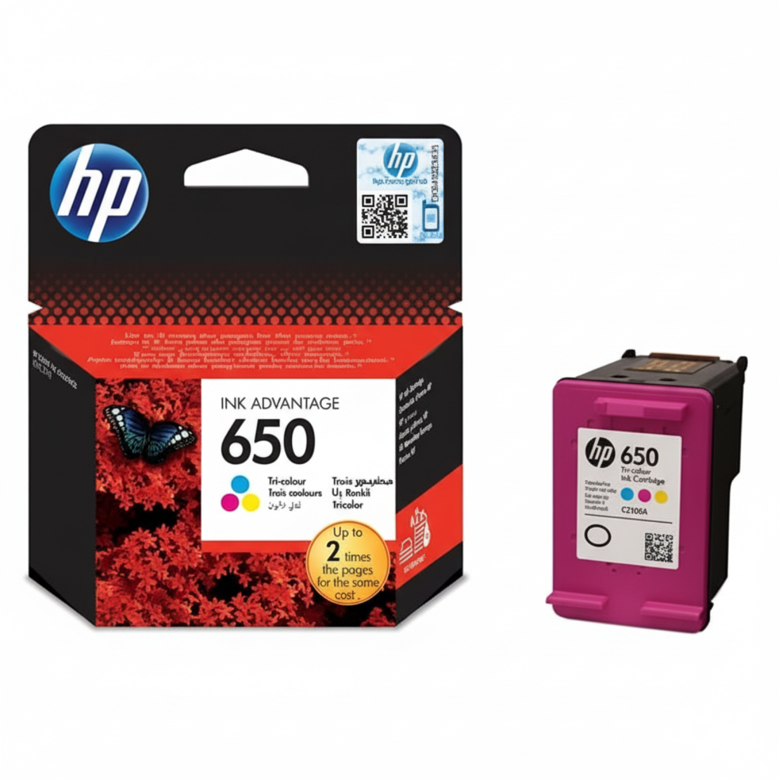 Original OEM Ink Cartridge HP 650 (CZ102AE) (Color)