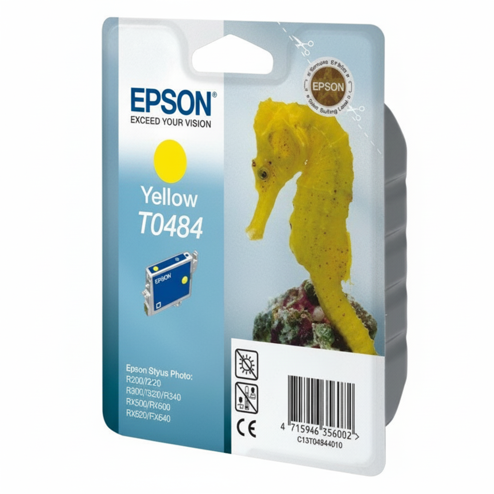 Original OEM Ink Cartridge Epson T0484 (C13T04844010) (Yellow)