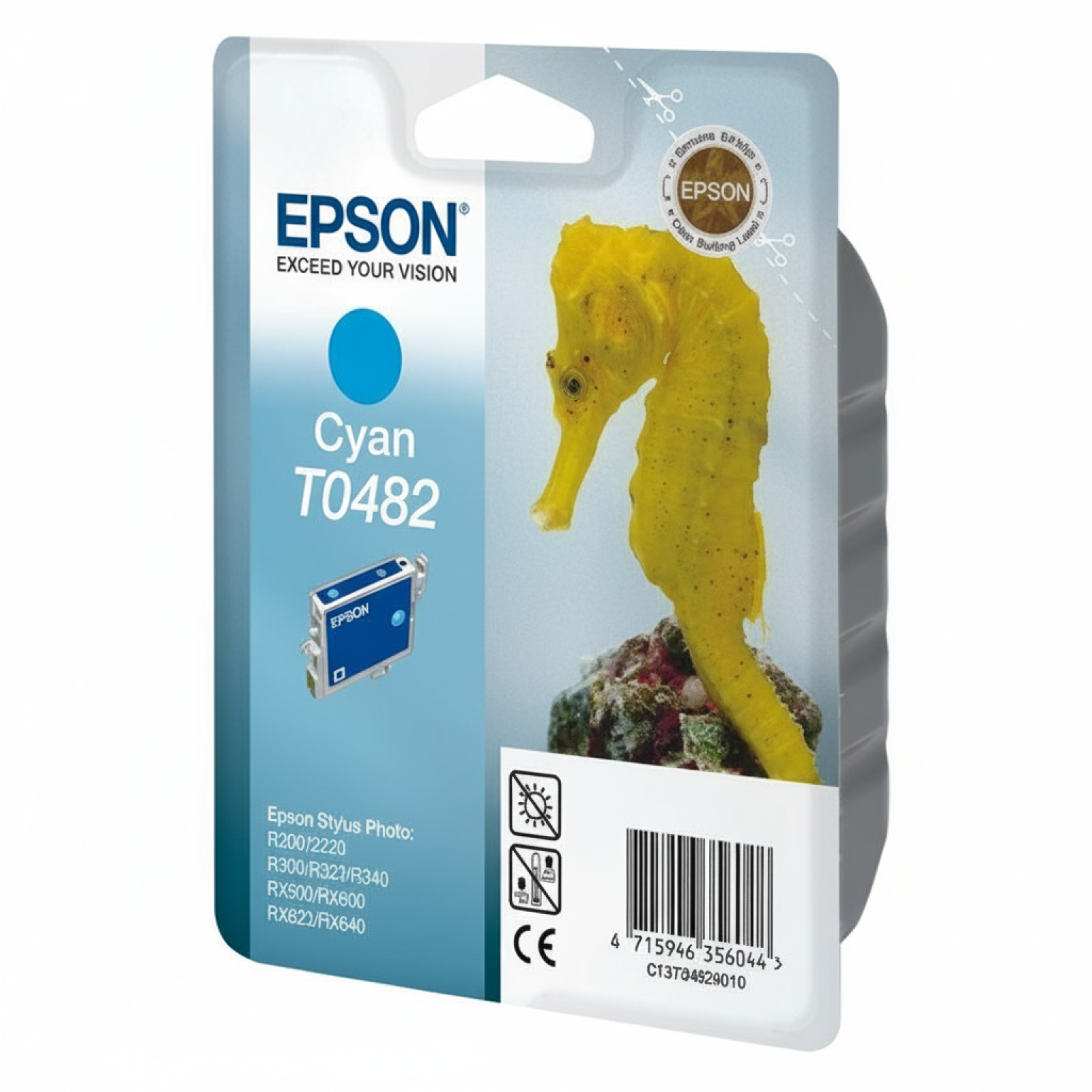 Original OEM Ink Cartridge Epson T0482 (C13T04824010) (Cyan)