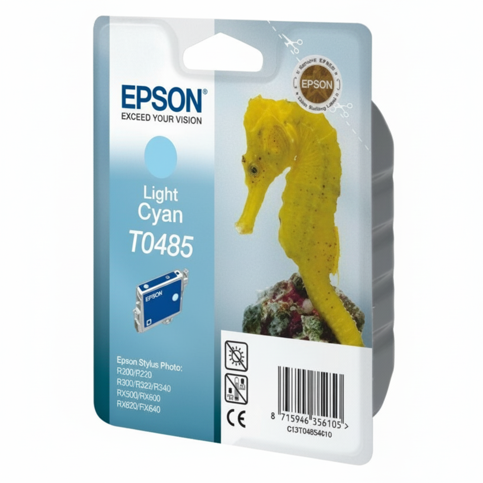 Original OEM Ink Cartridge Epson T0485 (C13T04854010) (Light cyan)