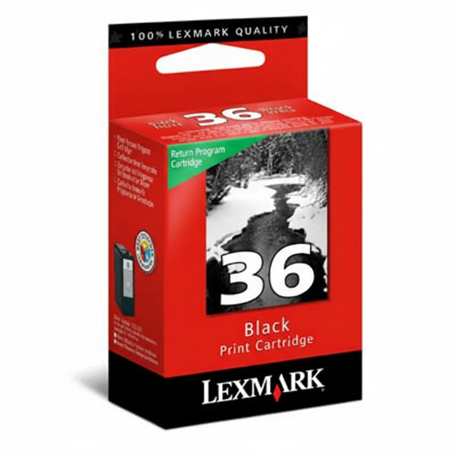 Original OEM Ink Cartridge Lexmark 36 (18C2130E) (Black)