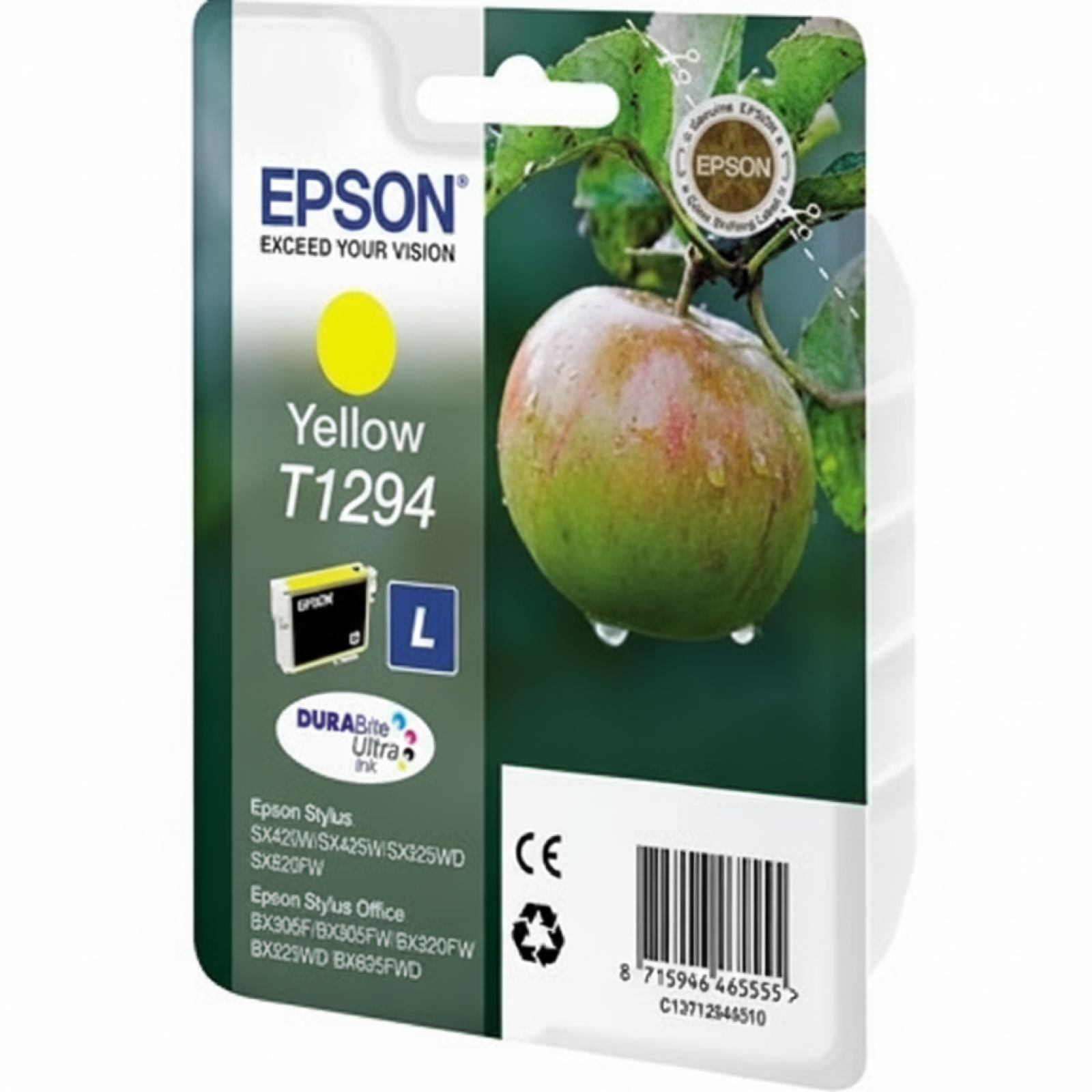Original OEM Ink Cartridge Epson T1294 (C13T12944010) (Yellow)