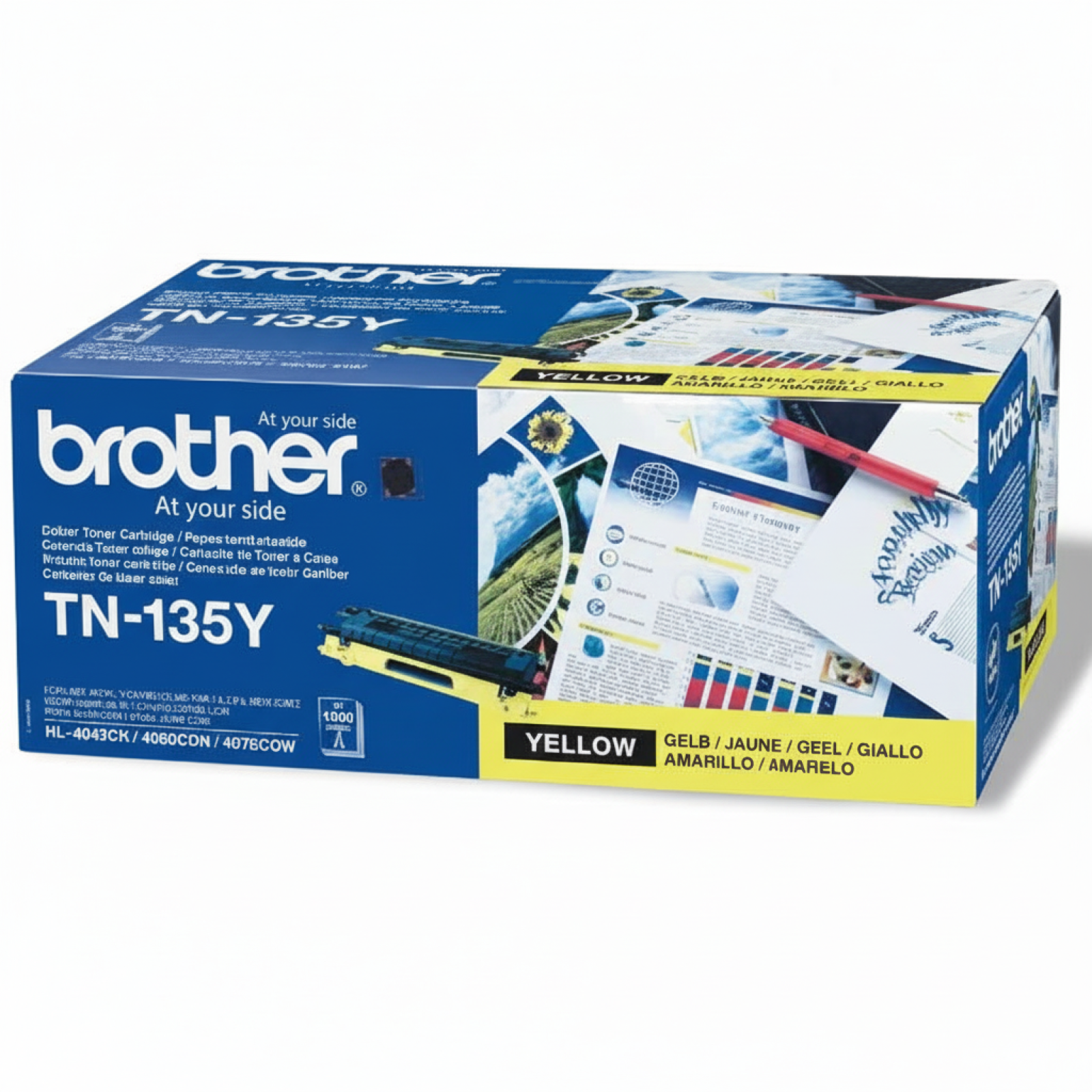 Original OEM Toner Brother TN-135Y (TN135Y) (Yellow)