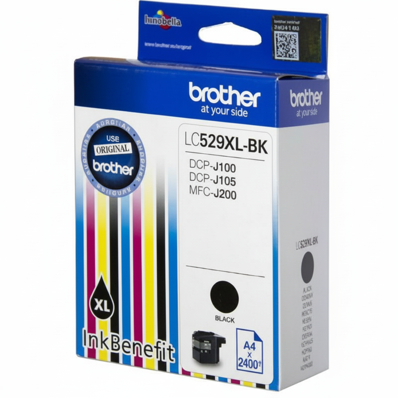 Original OEM Ink Cartridge Brother LC-529 XL BK (LC529XL-BK) (Black)
