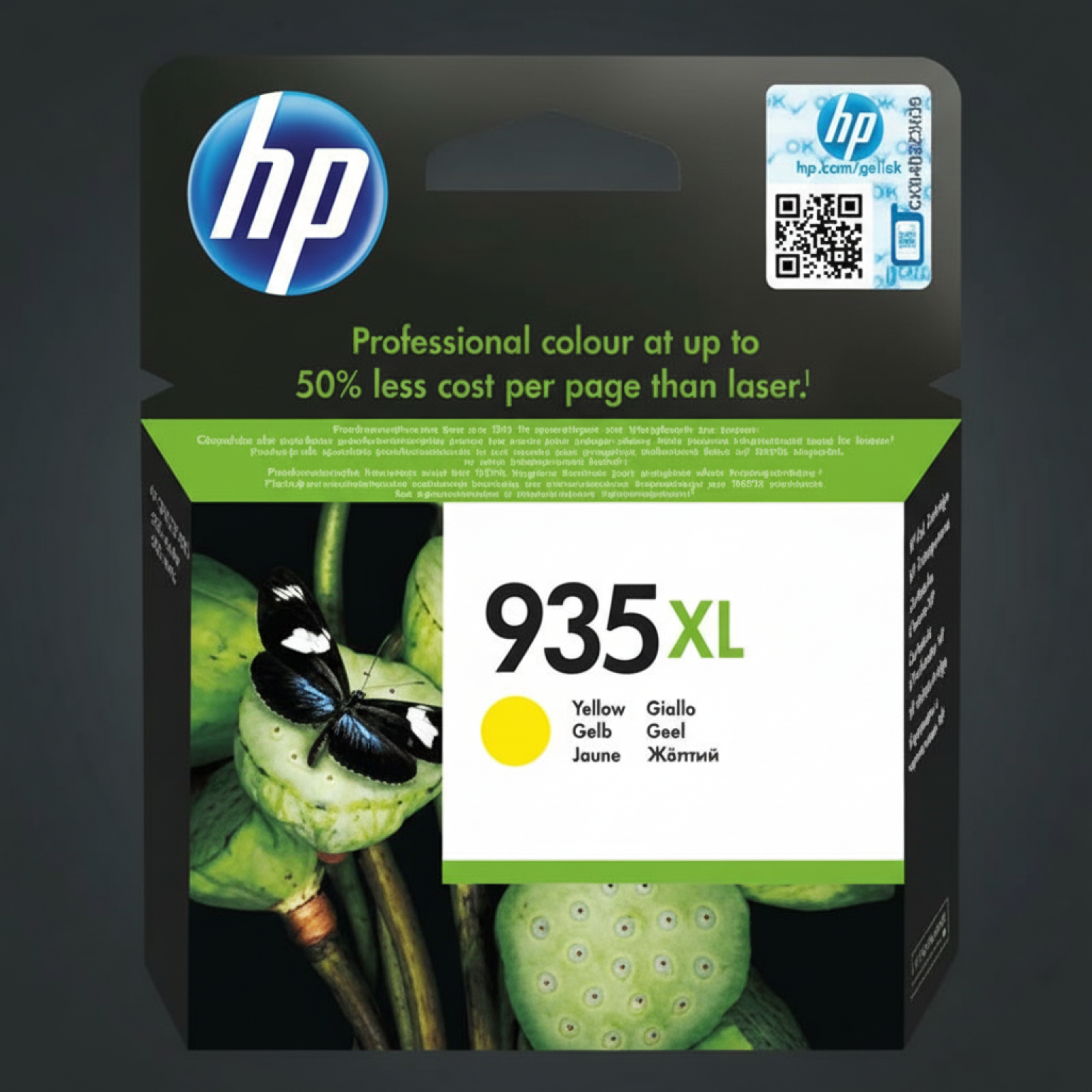 Original OEM Ink Cartridge HP 935XL Y (C2P26AE) (Yellow)