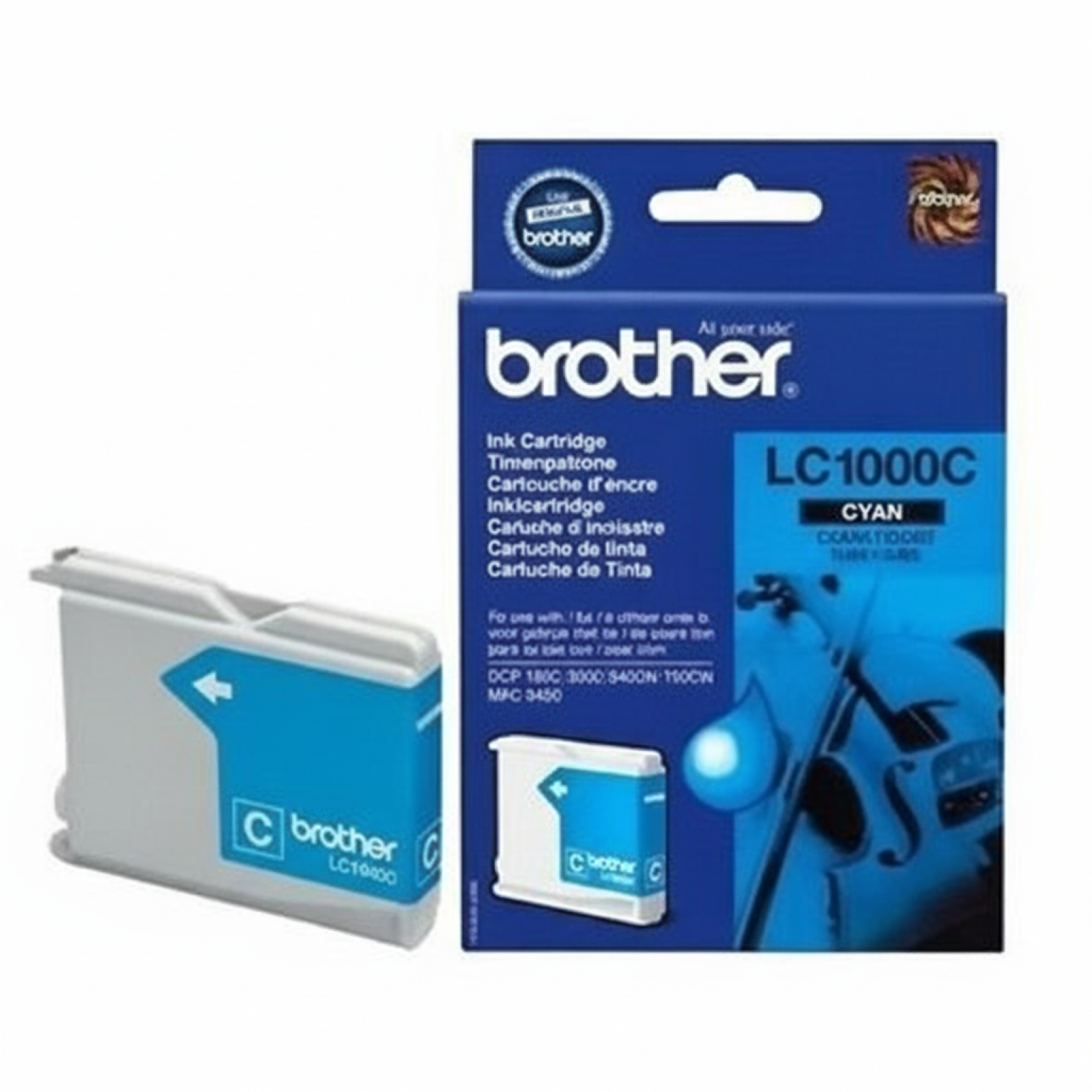 Original OEM Ink Cartridge Brother LC-1000 C (LC1000C) (Cyan)