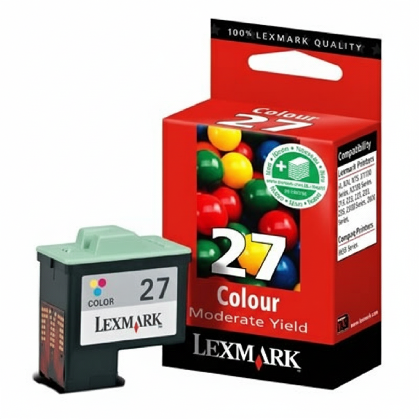 Original OEM Ink Cartridge Lexmark 27 (10NX227E) (Color)