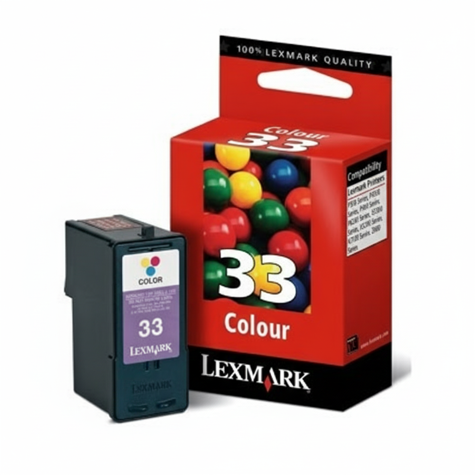 Original OEM Ink Cartridge Lexmark 33 (18CX033E) (Color)