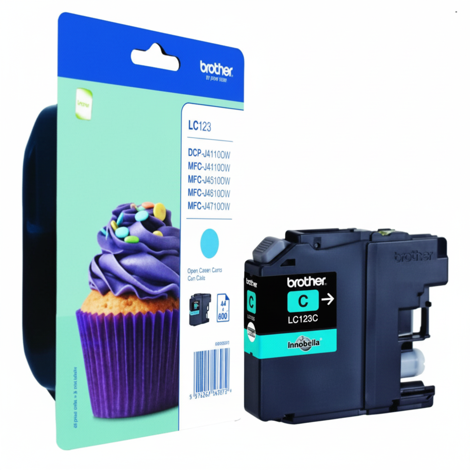 Original OEM Ink Cartridge Brother LC-123 C (LC123C) (Cyan)