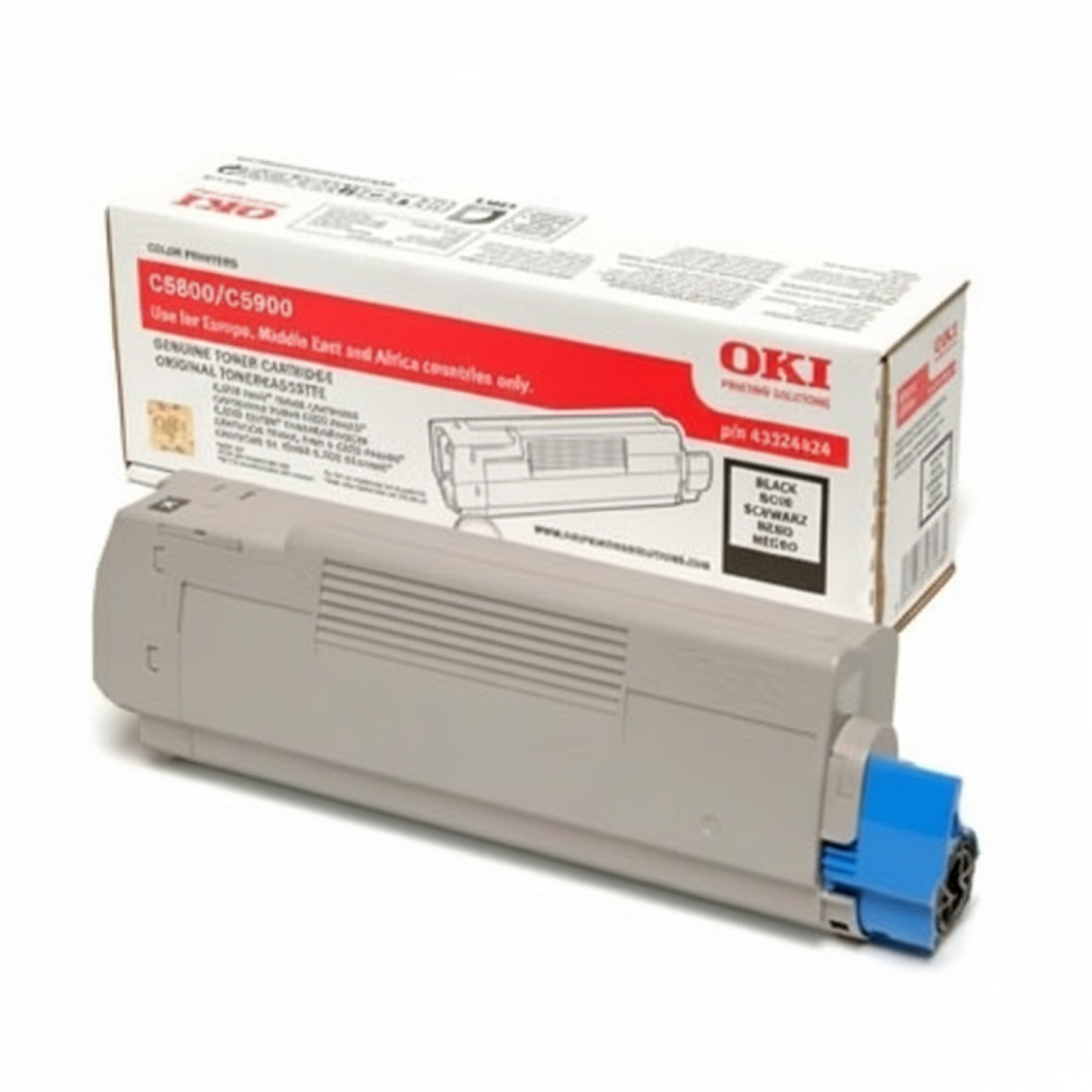 Original OEM Toner Oki C5800 (43324424) (Black)