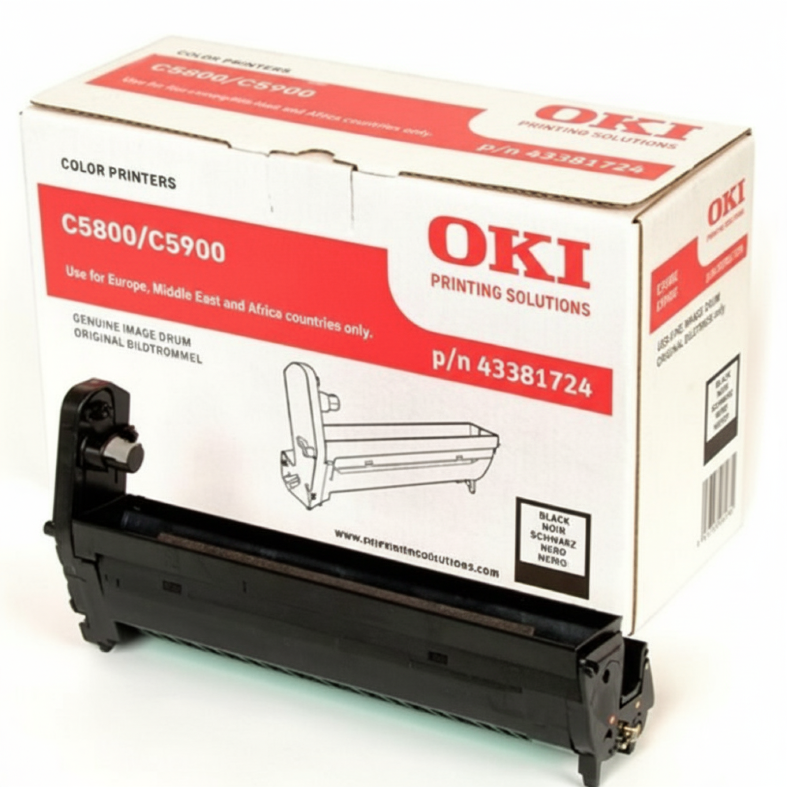 Original OEM Drum Unit Oki C5800 (43381724) (Black)