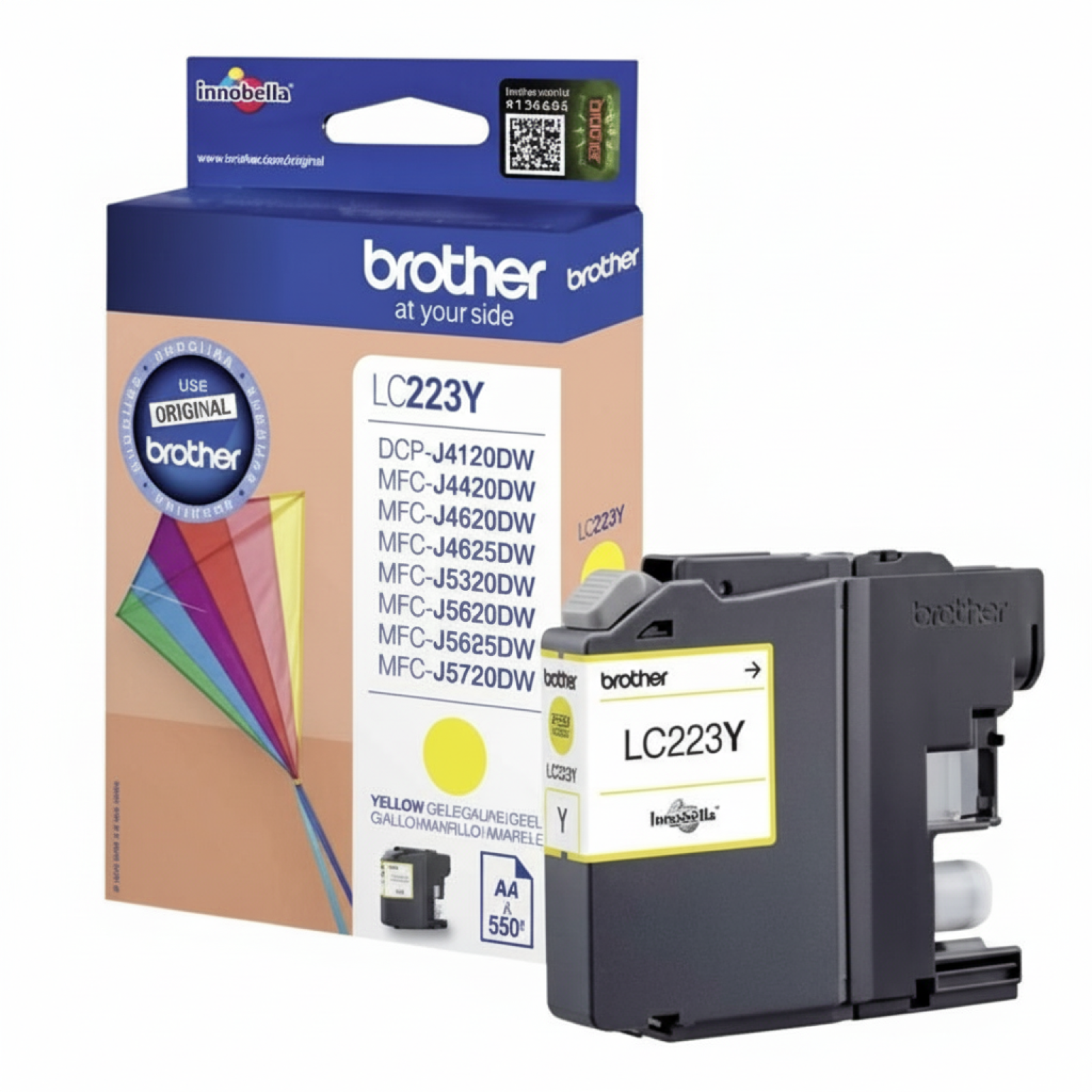 Original OEM Ink Cartridge Brother LC-223 Y (LC223Y) (Yellow)