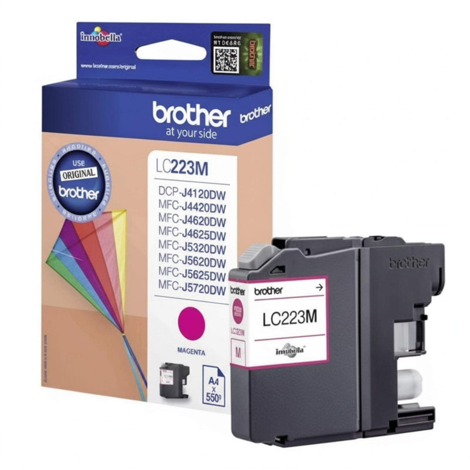 Original OEM Ink Cartridge Brother LC-223 M (LC223M) (Magenta)