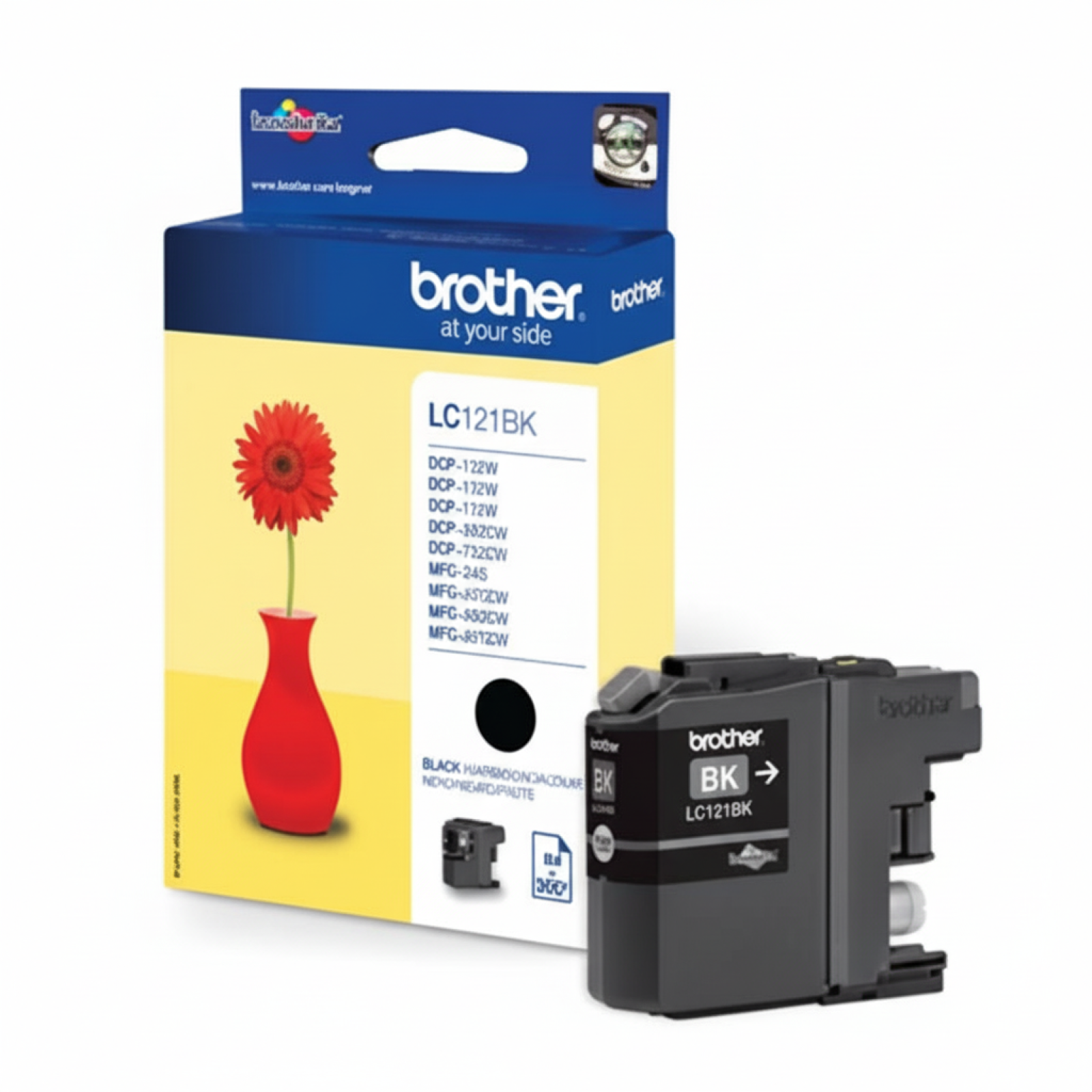 Original OEM Ink Cartridge Brother LC-121 BK (LC121BK) (Black)