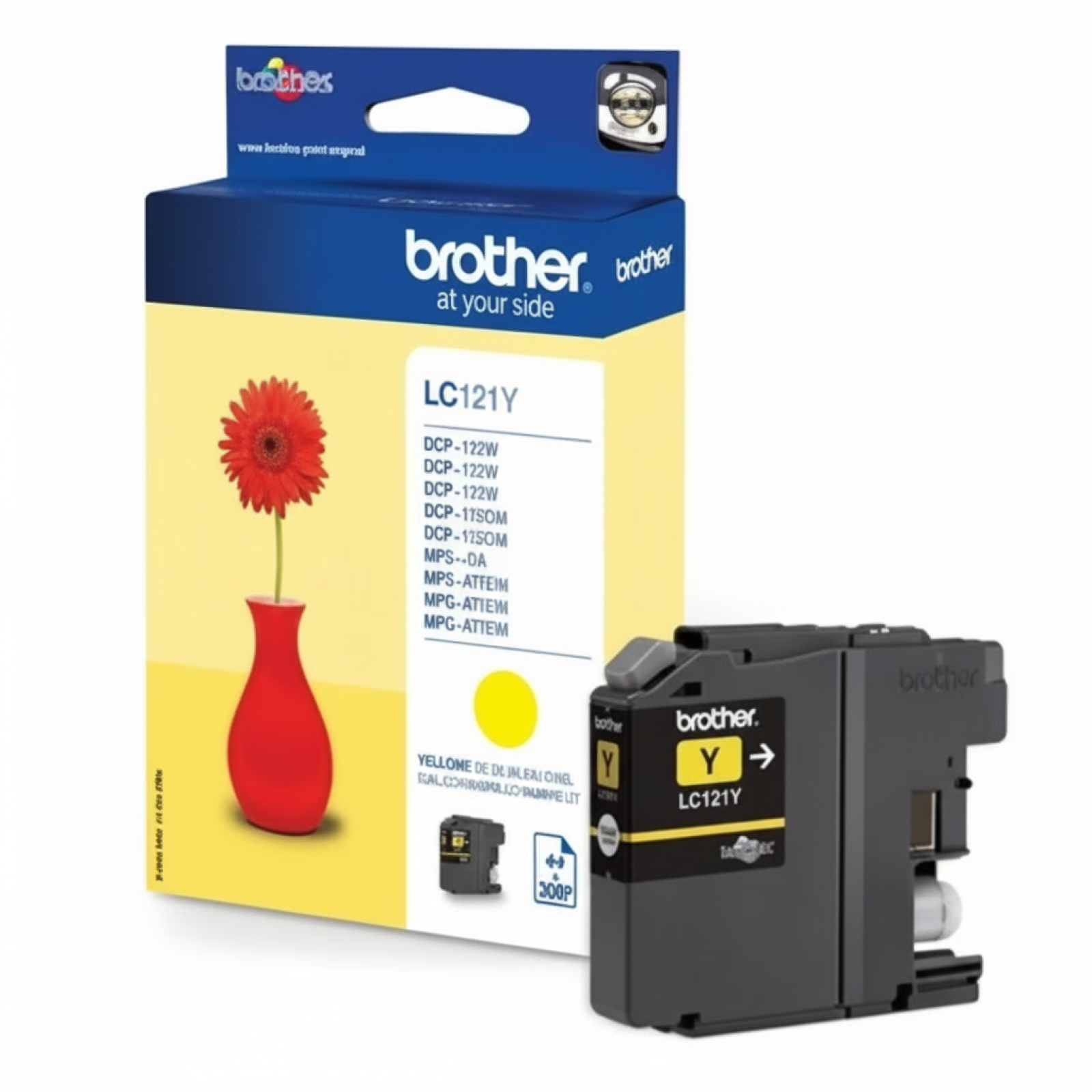 Original OEM Ink Cartridge Brother LC-121 Y (LC121Y) (Yellow)