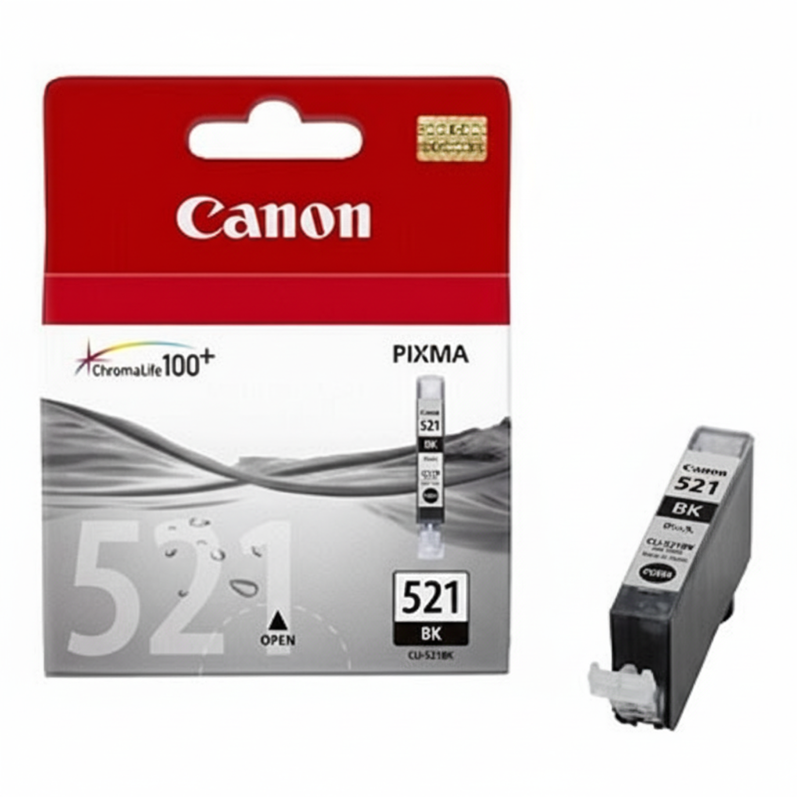 Original OEM Ink Cartridge Canon CLI-521 BK (2933B001) (Black)