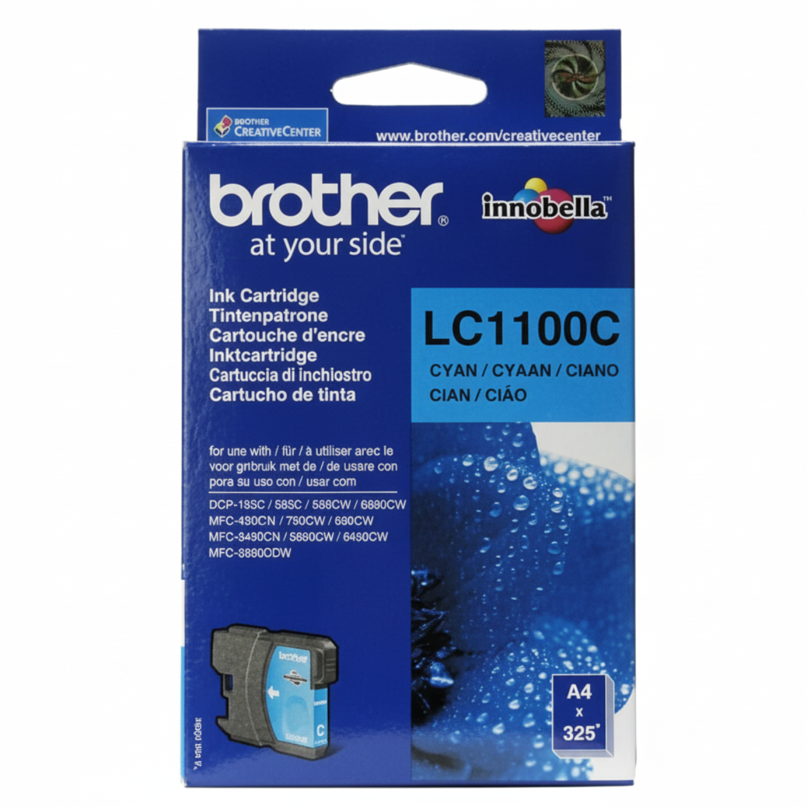 Original OEM Ink Cartridge Brother LC-1100 C (LC1100C) (Cyan)