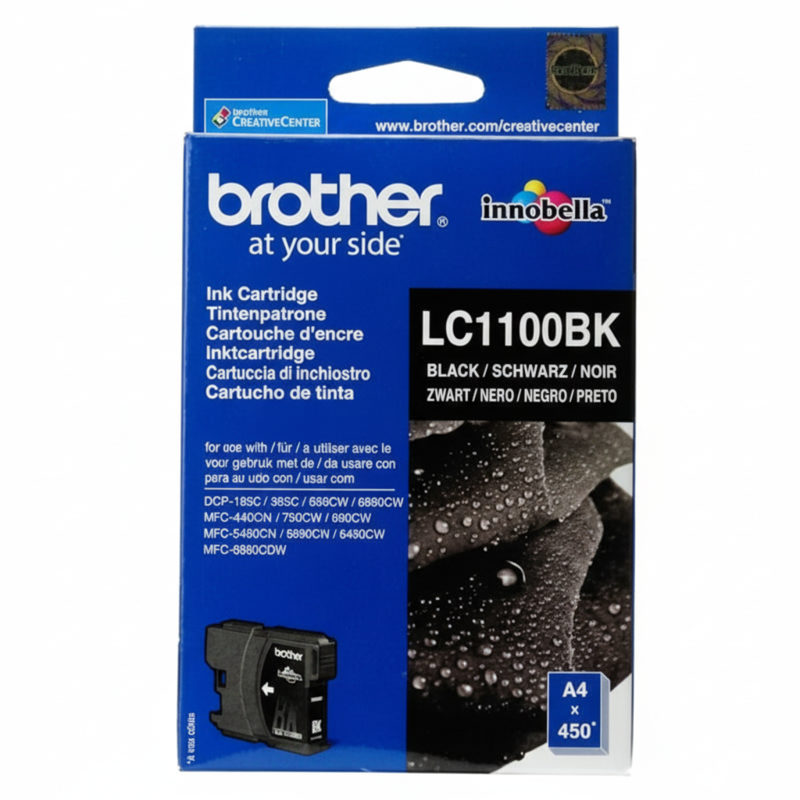 Original OEM Ink Cartridge Brother LC-1100 BK (LC1100BK) (Black)