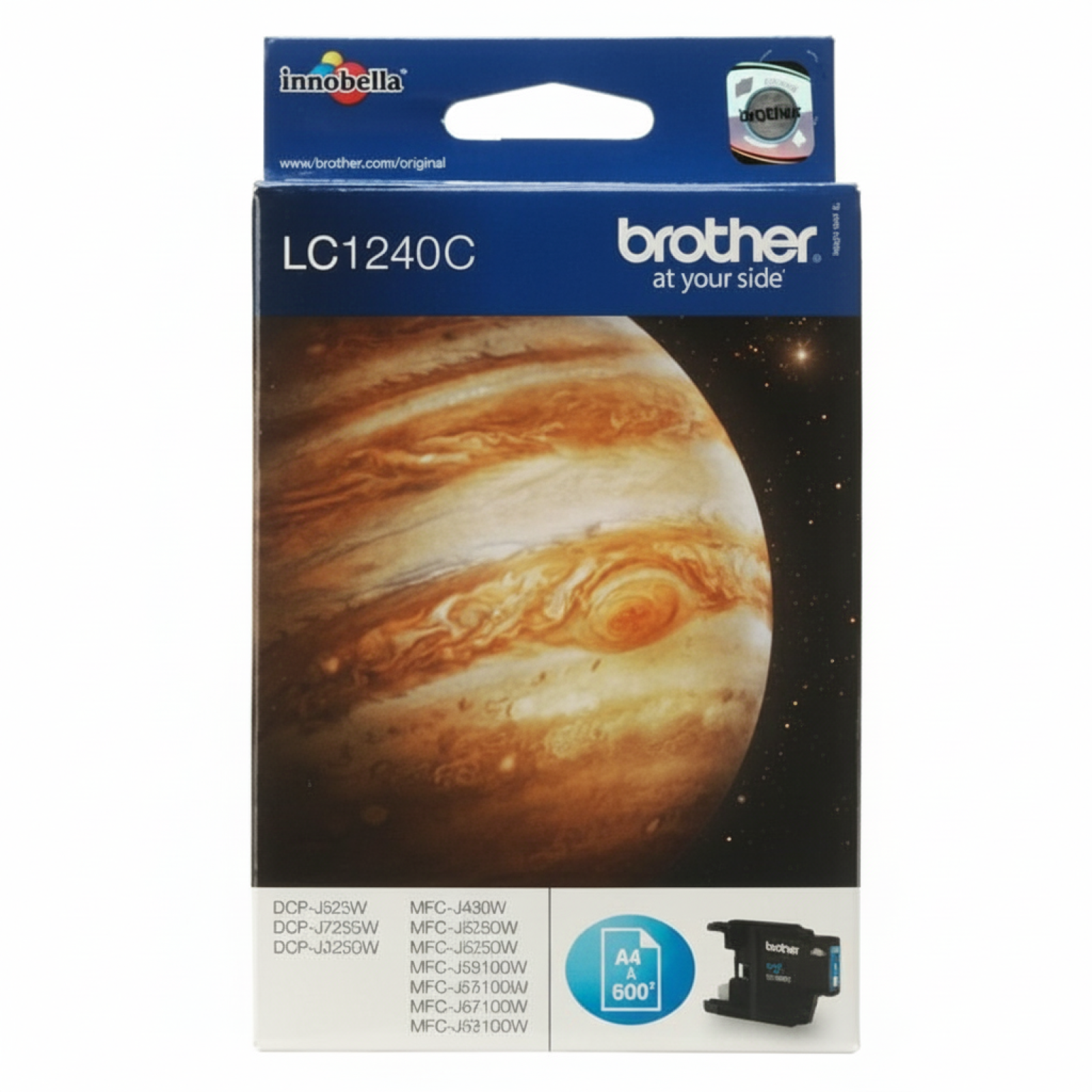 Original OEM Ink Cartridge Brother LC-1240 C (LC1240C) (Cyan)