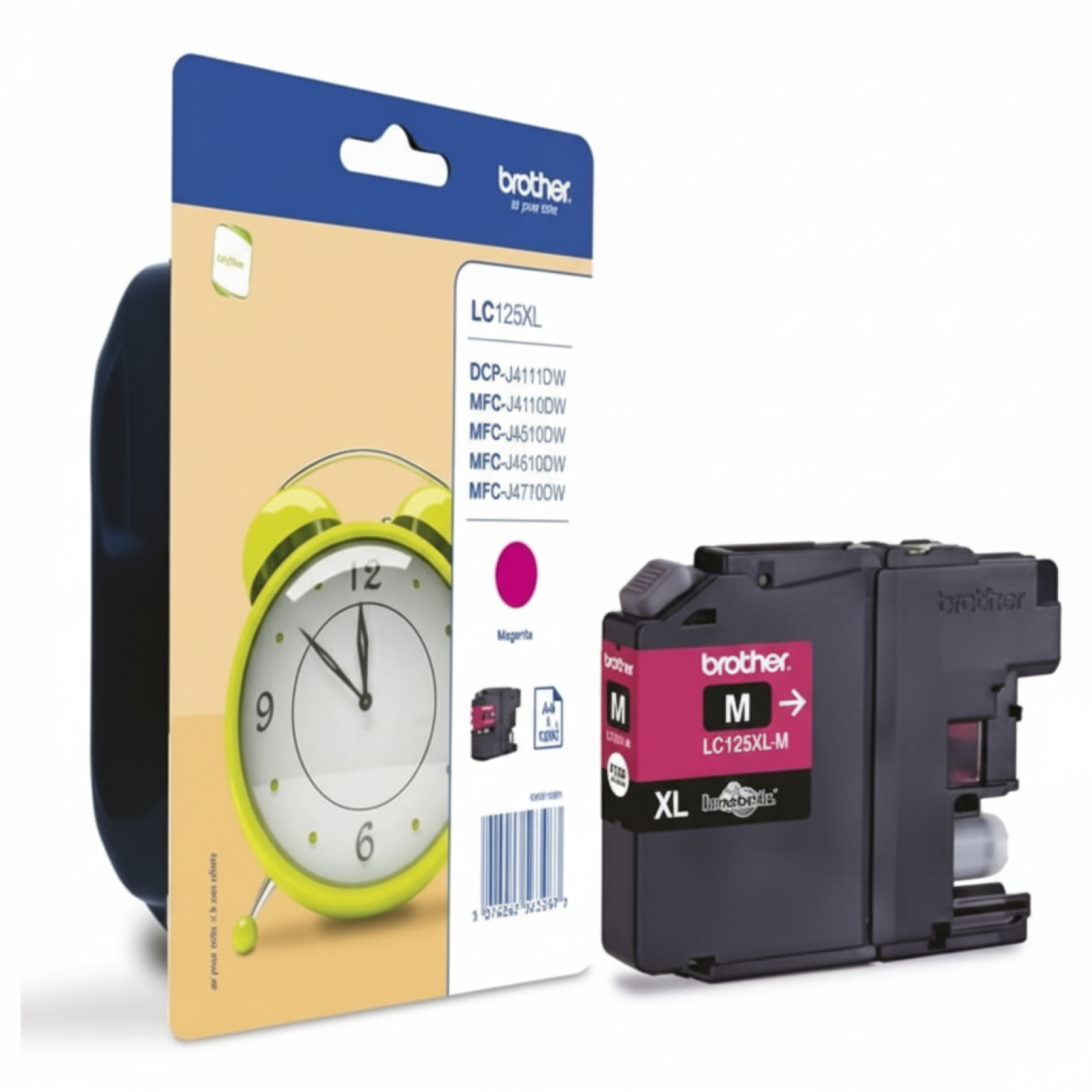 Original OEM Ink Cartridge Brother LC-125 XL M (LC125XLM) (Magenta)