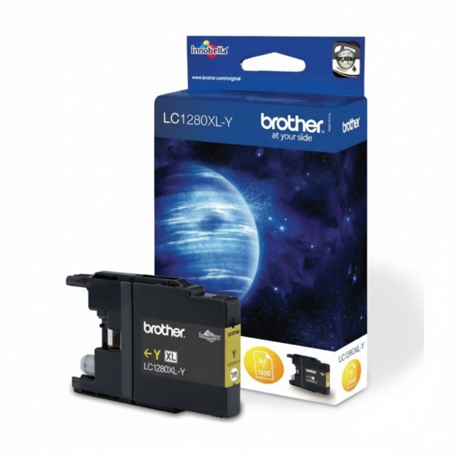 Original OEM Ink Cartridge Brother LC-1280 XL Y (LC1280XLY) (Yellow)