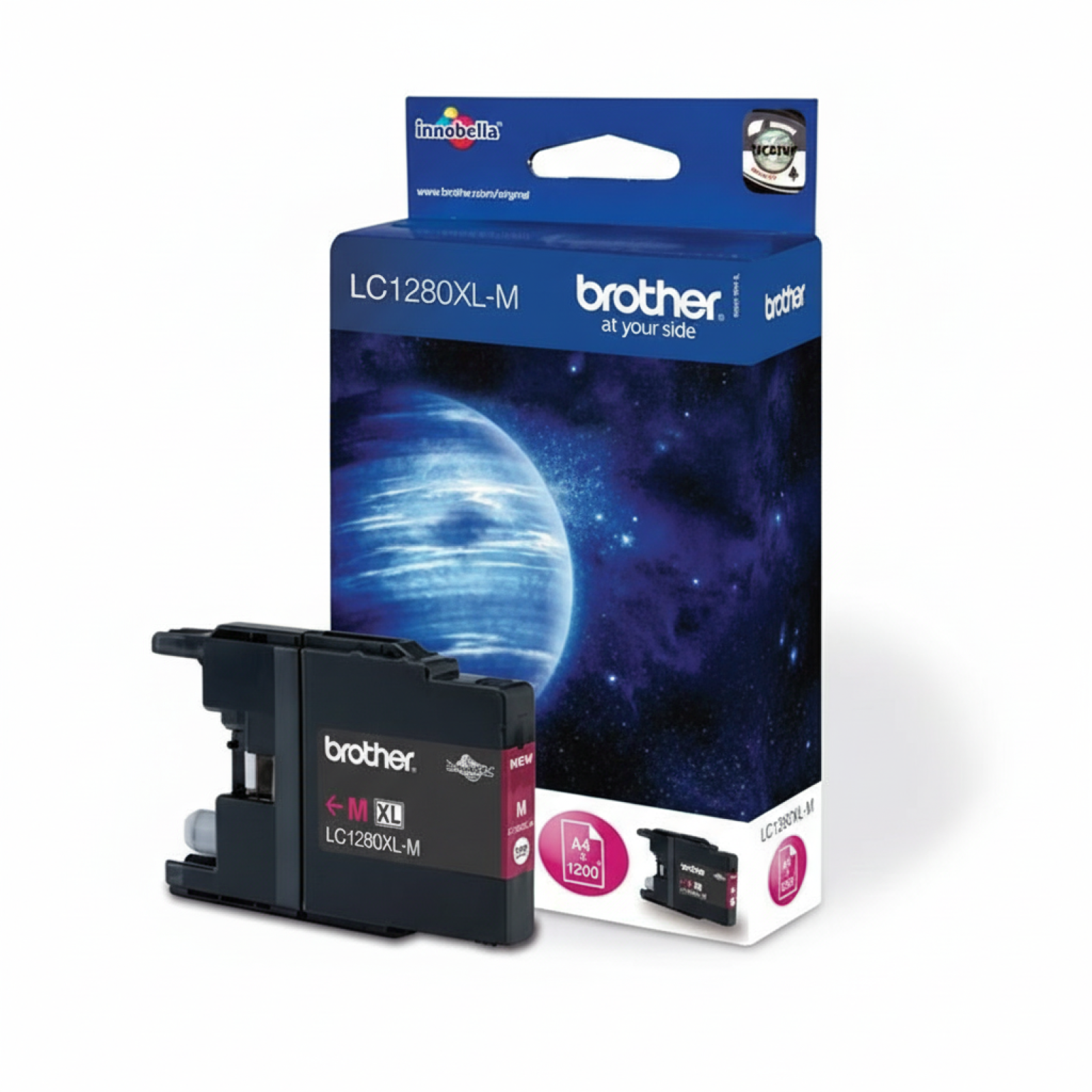 Original OEM Ink Cartridge Brother LC-1280 XL M (LC1280XLM) (Magenta)