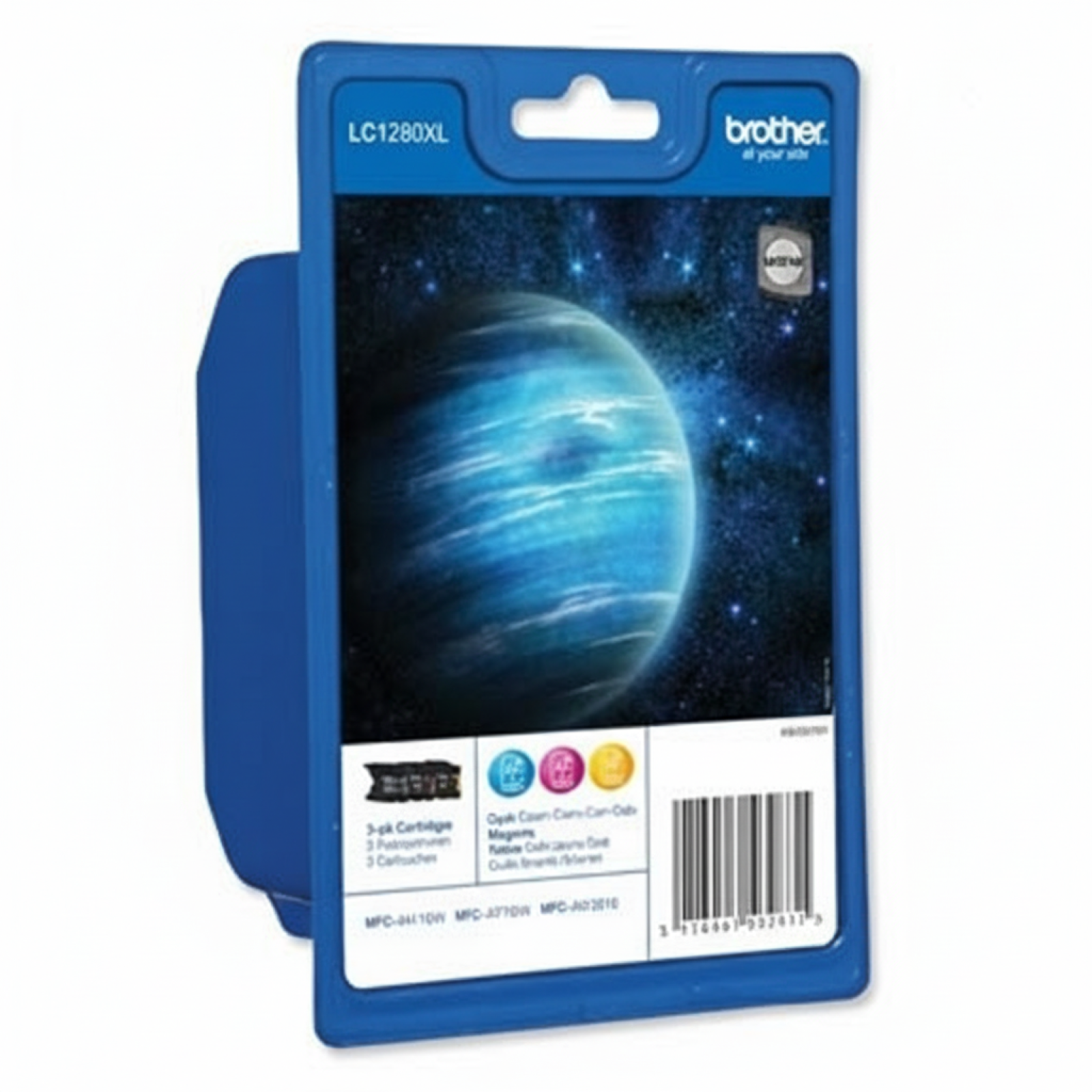 Original OEM Ink Cartridges Brother LC-1280 XL CMY (LC1280XLRBWBP) (3-pack)