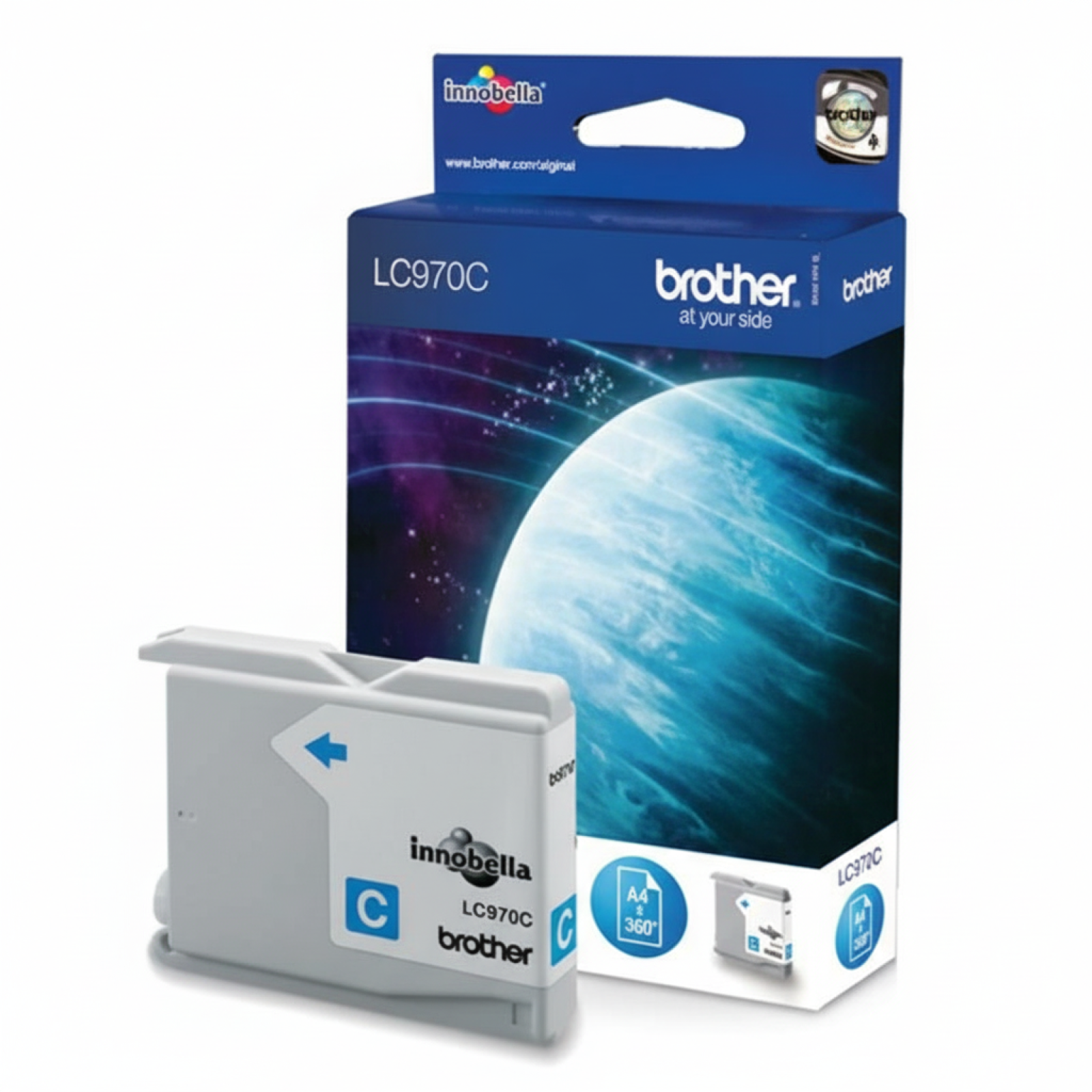 Original OEM Ink Cartridge Brother LC-970 C (LC970C) (Cyan)