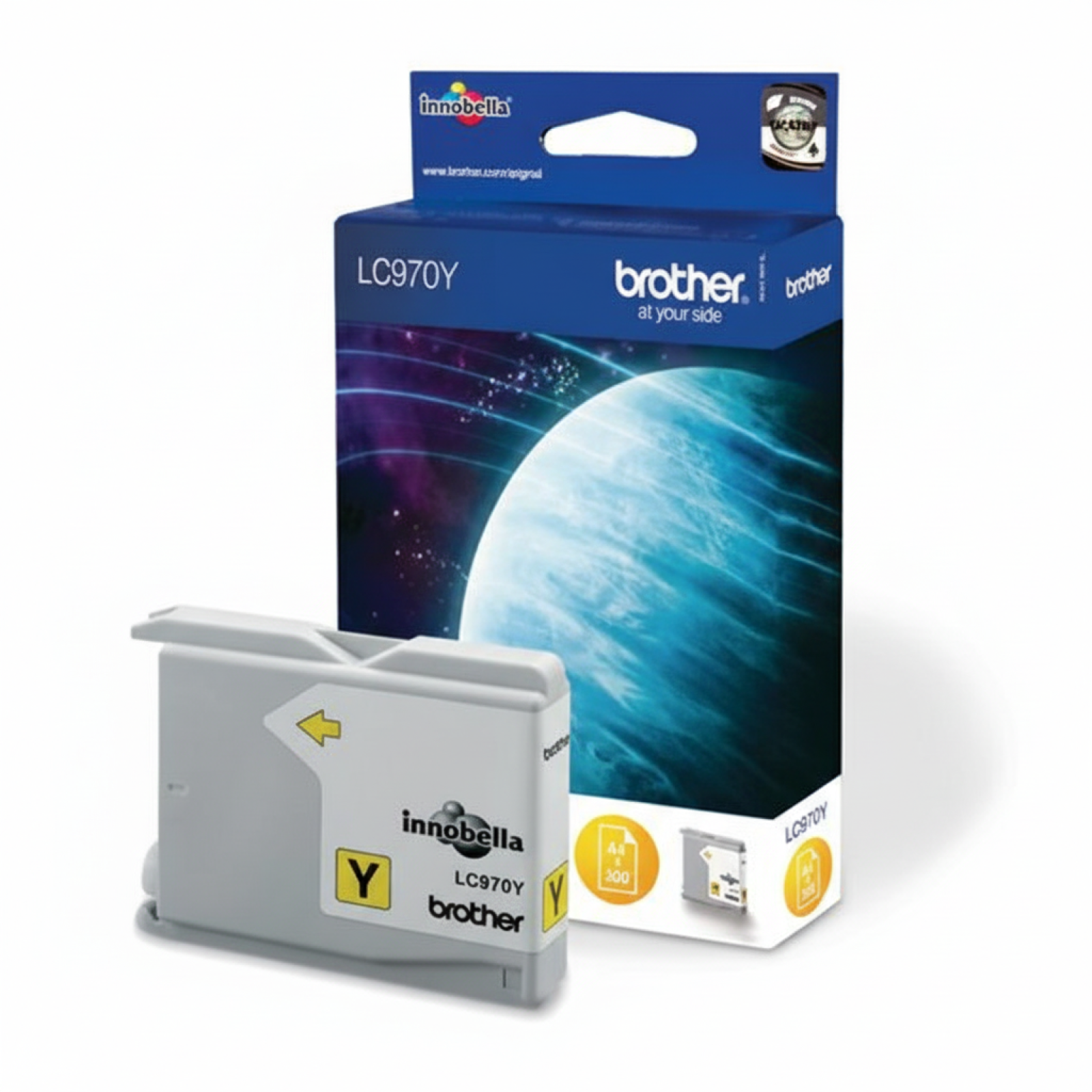 Original OEM Ink Cartridge Brother LC-970 Y (LC970Y) (Yellow)