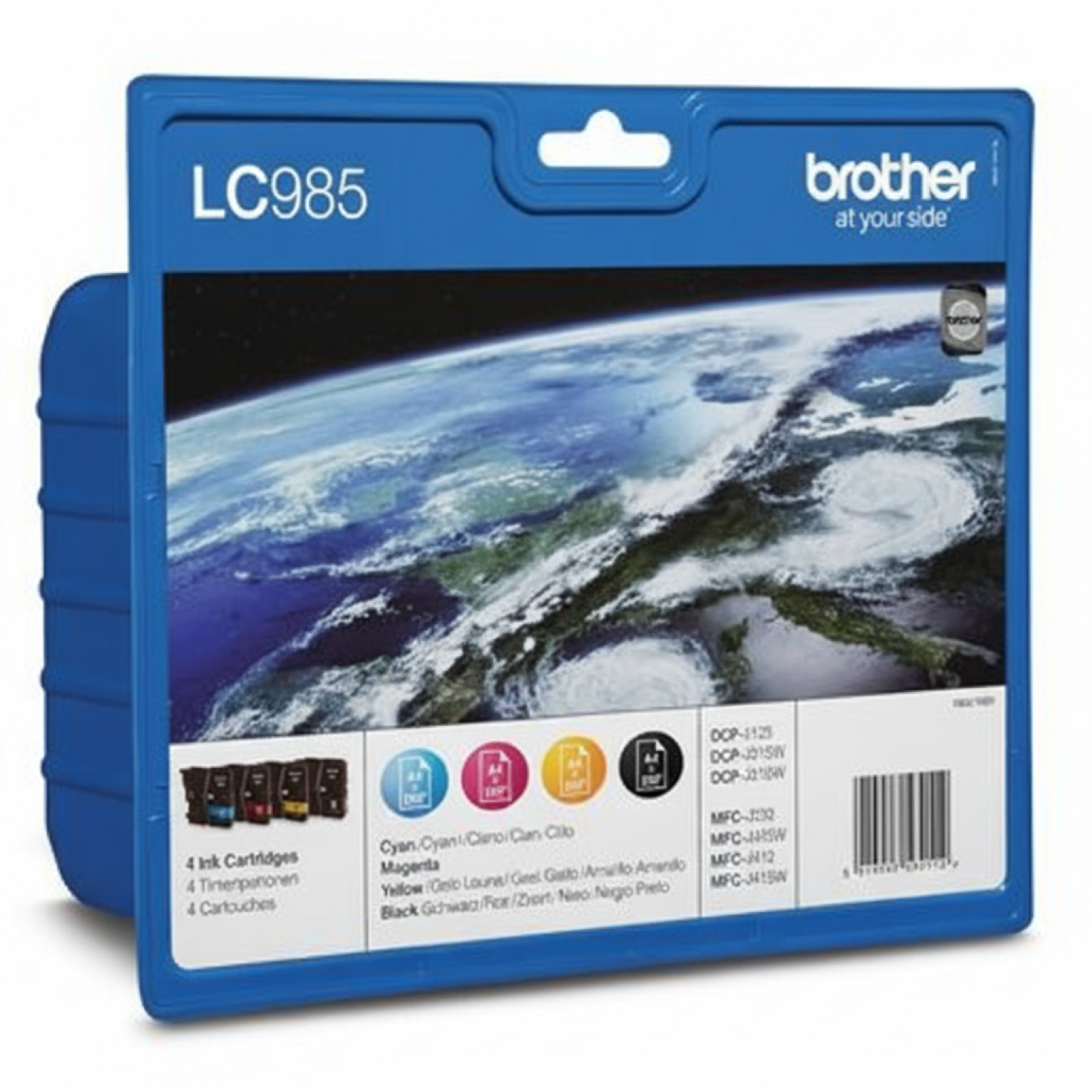 Original OEM Ink Cartridges Brother LC-985 CMYK (LC985VALBP) (multi pack)