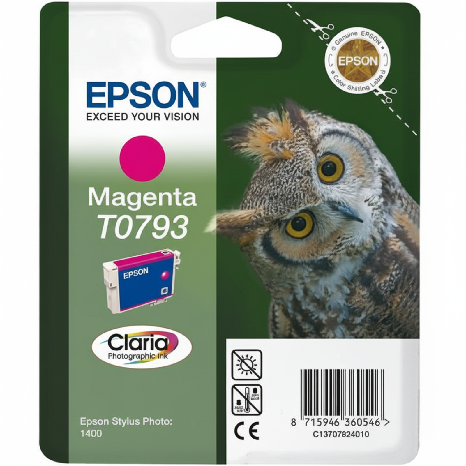 Original OEM Ink Cartridge Epson T0793 (C13T07934010) (Magenta)