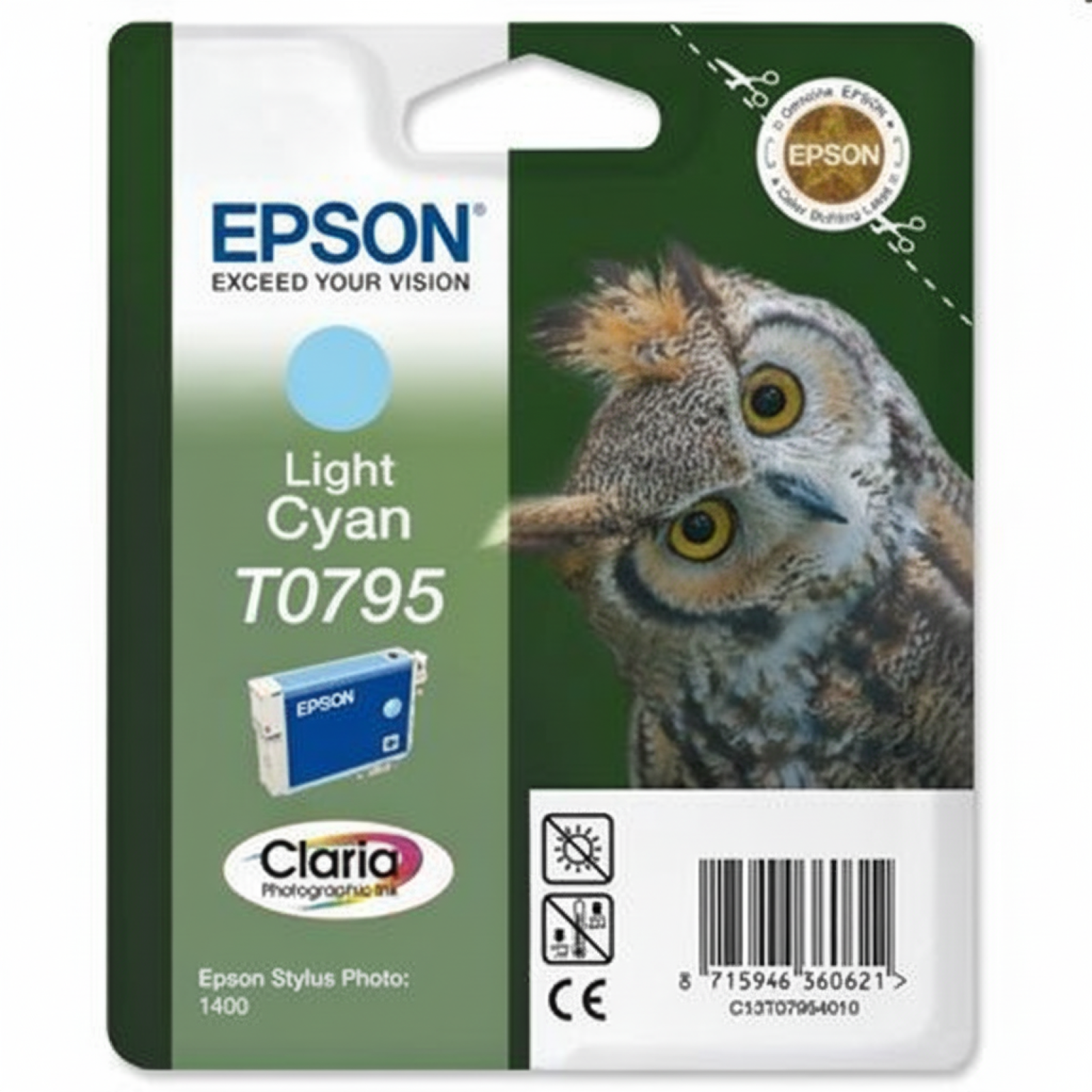 Original OEM Ink Cartridge Epson T0795 (C13T07954010) (Light cyan)