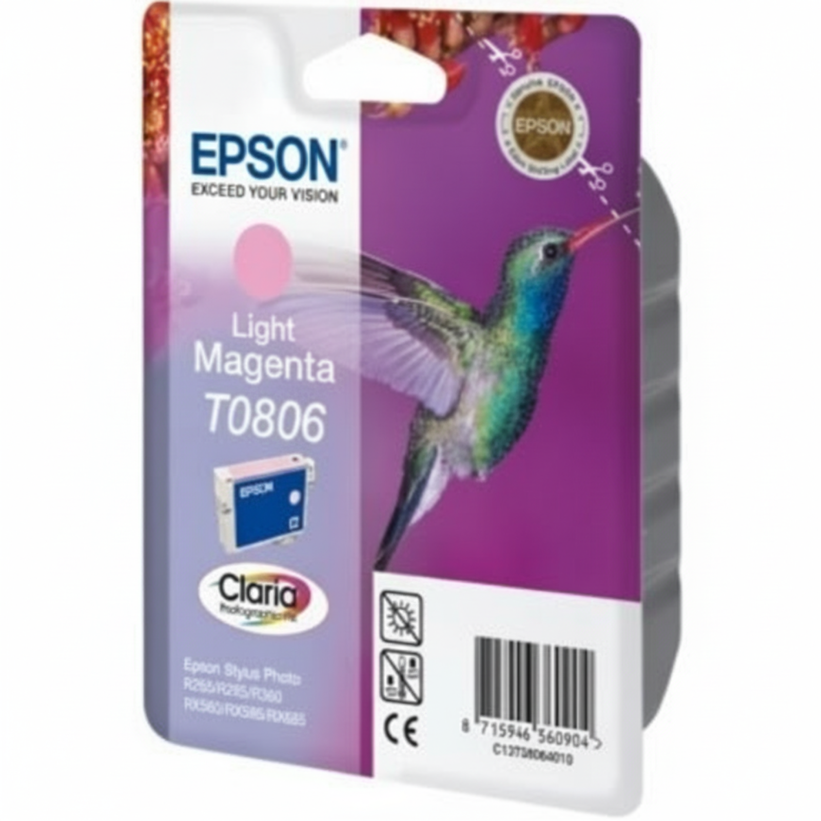 Original OEM Ink Cartridge Epson T0806 (C13T08064011) (Light magenta)