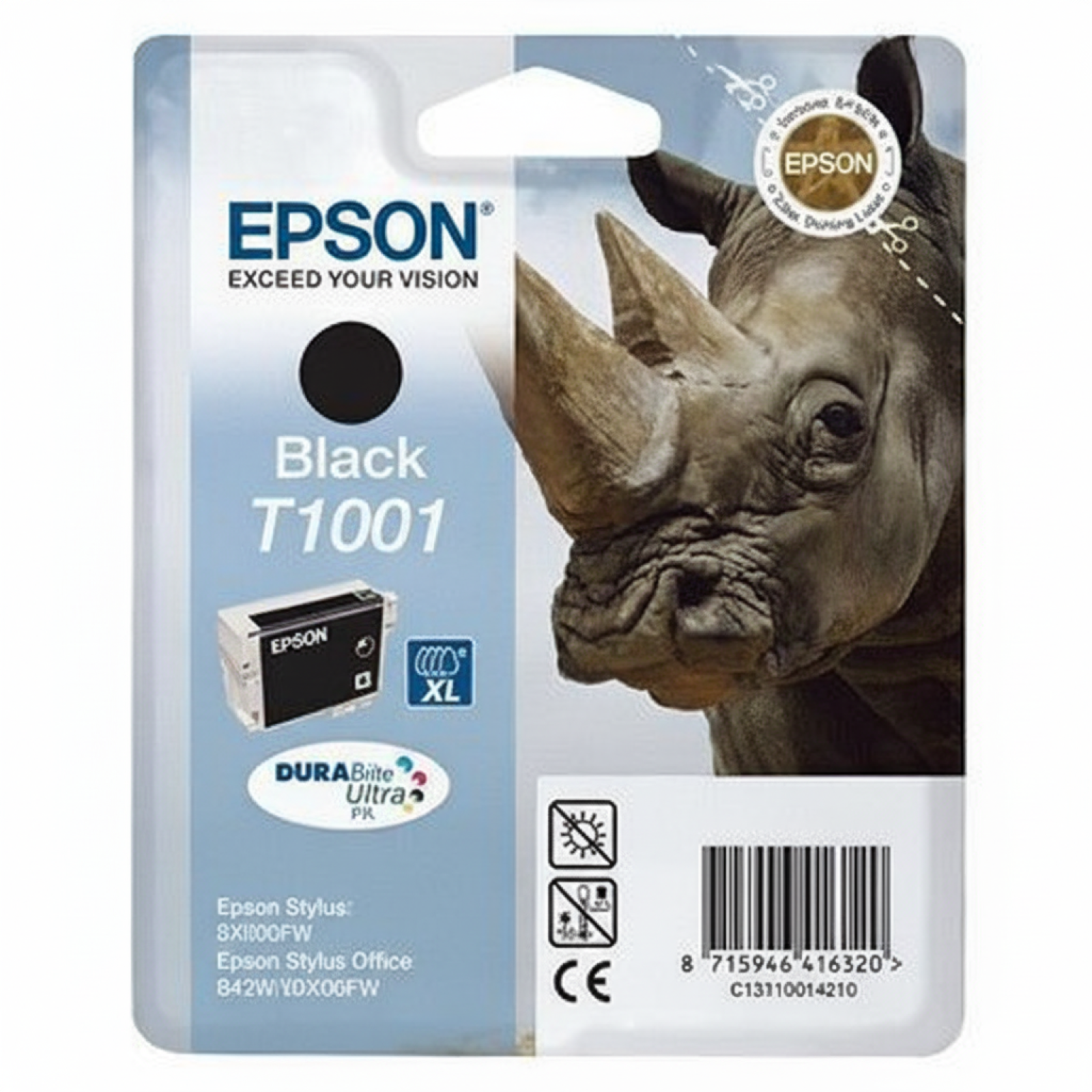 Original OEM Ink Cartridge Epson T1001 (C13T10014010) (Black)